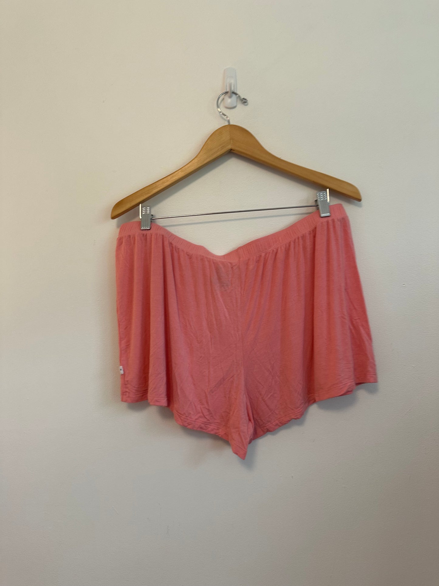 J+B Coral Pink Modal Blend Sleep Elastic Waist Sleep Shorts | Size XL