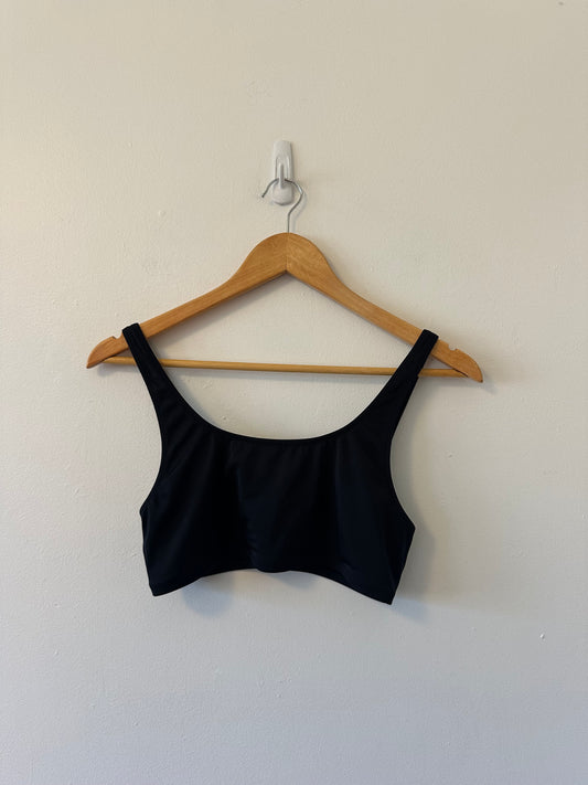 Lively Swim Black Bralette Bikini Top | Size Medium