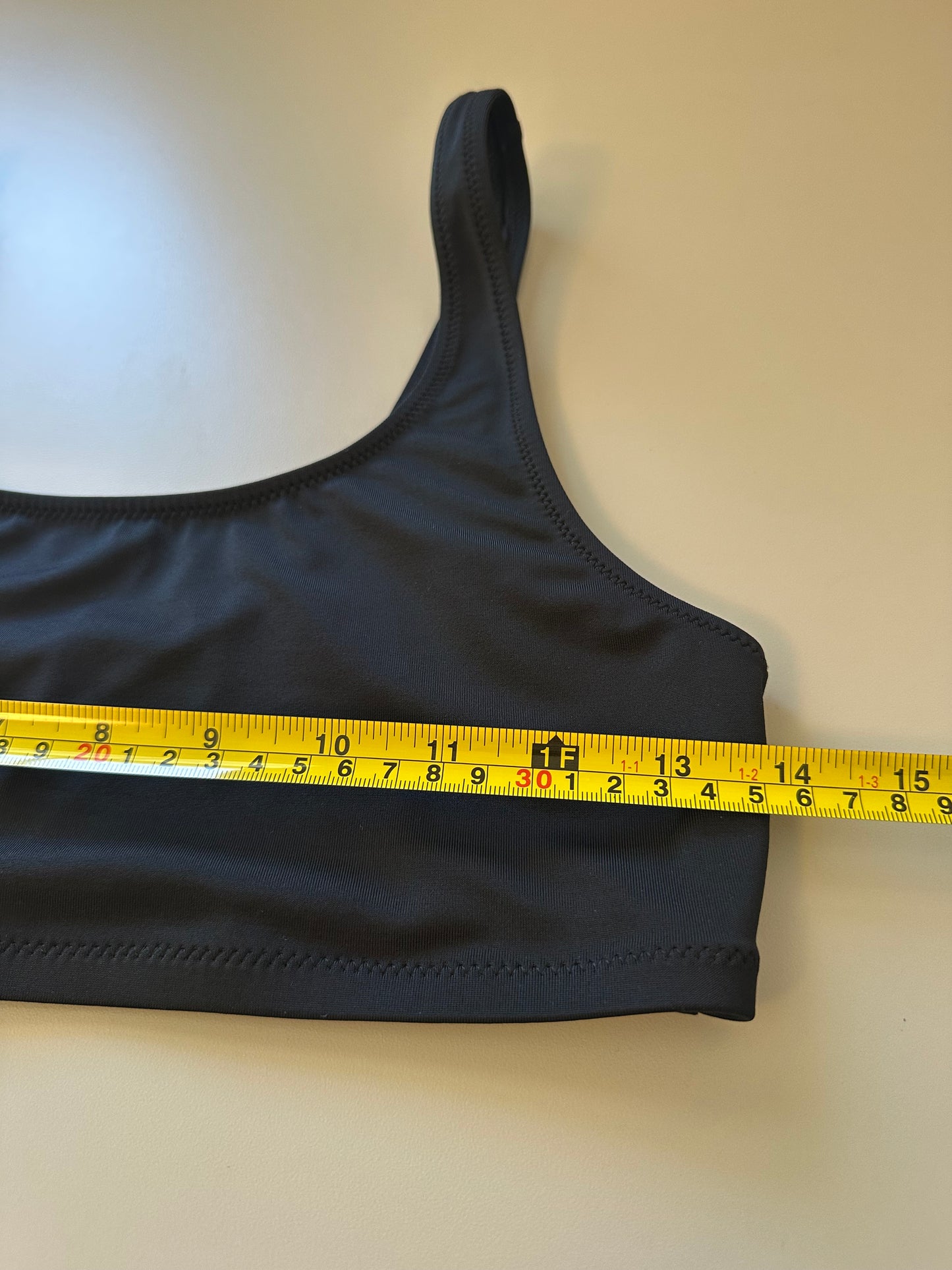 Lively Swim Black Bralette Bikini Top | Size Medium