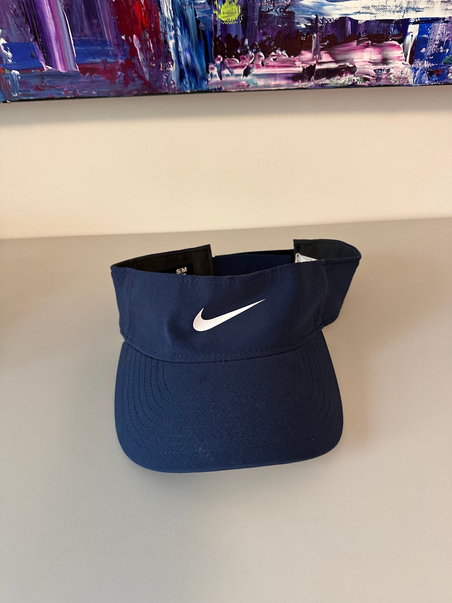 Nike Ace Visor in Navy Blue Dri-FIT | Size S/M