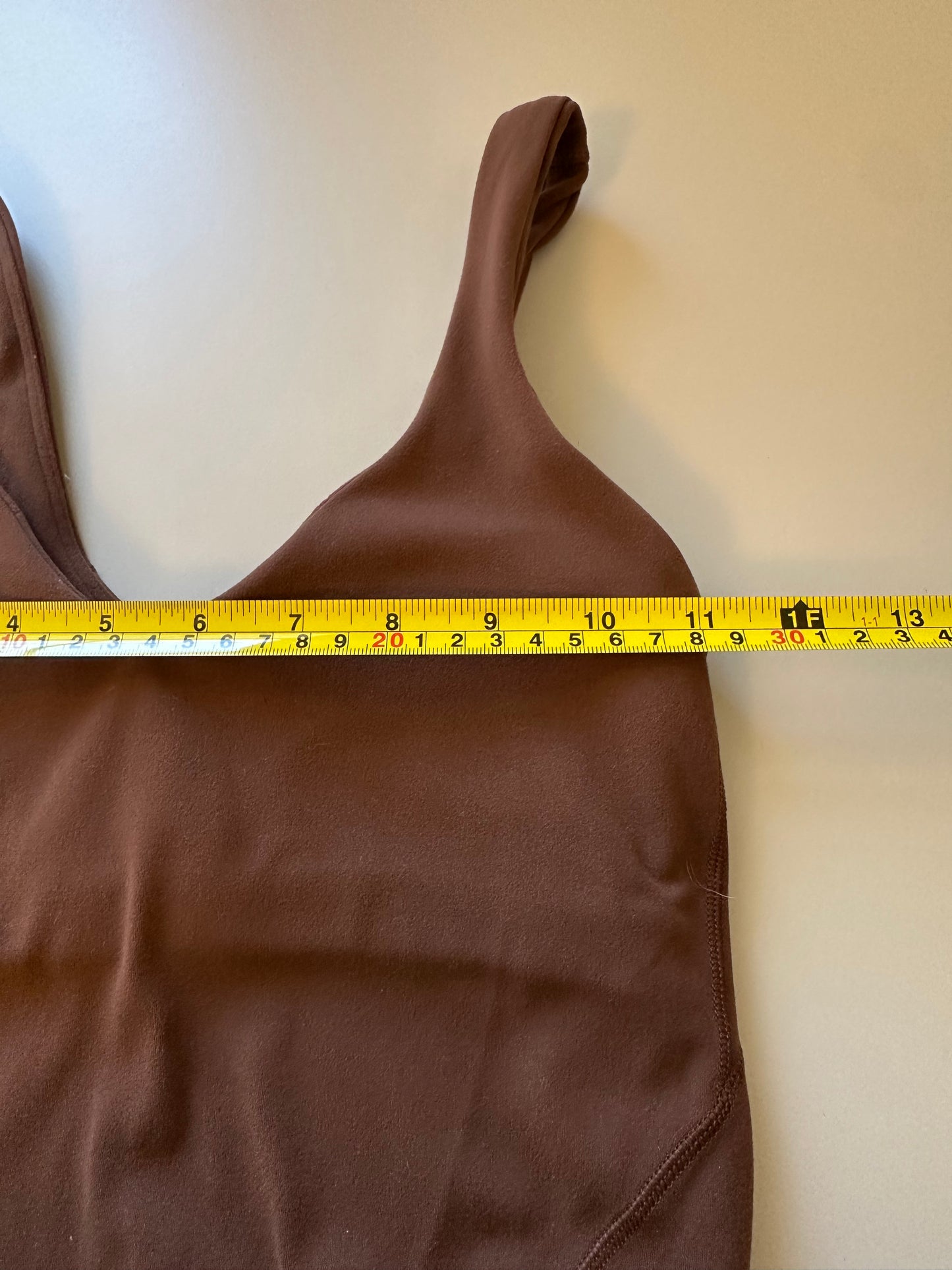 Lululemon Align Cropped V-Neck Tank Top in Brown | Size 0