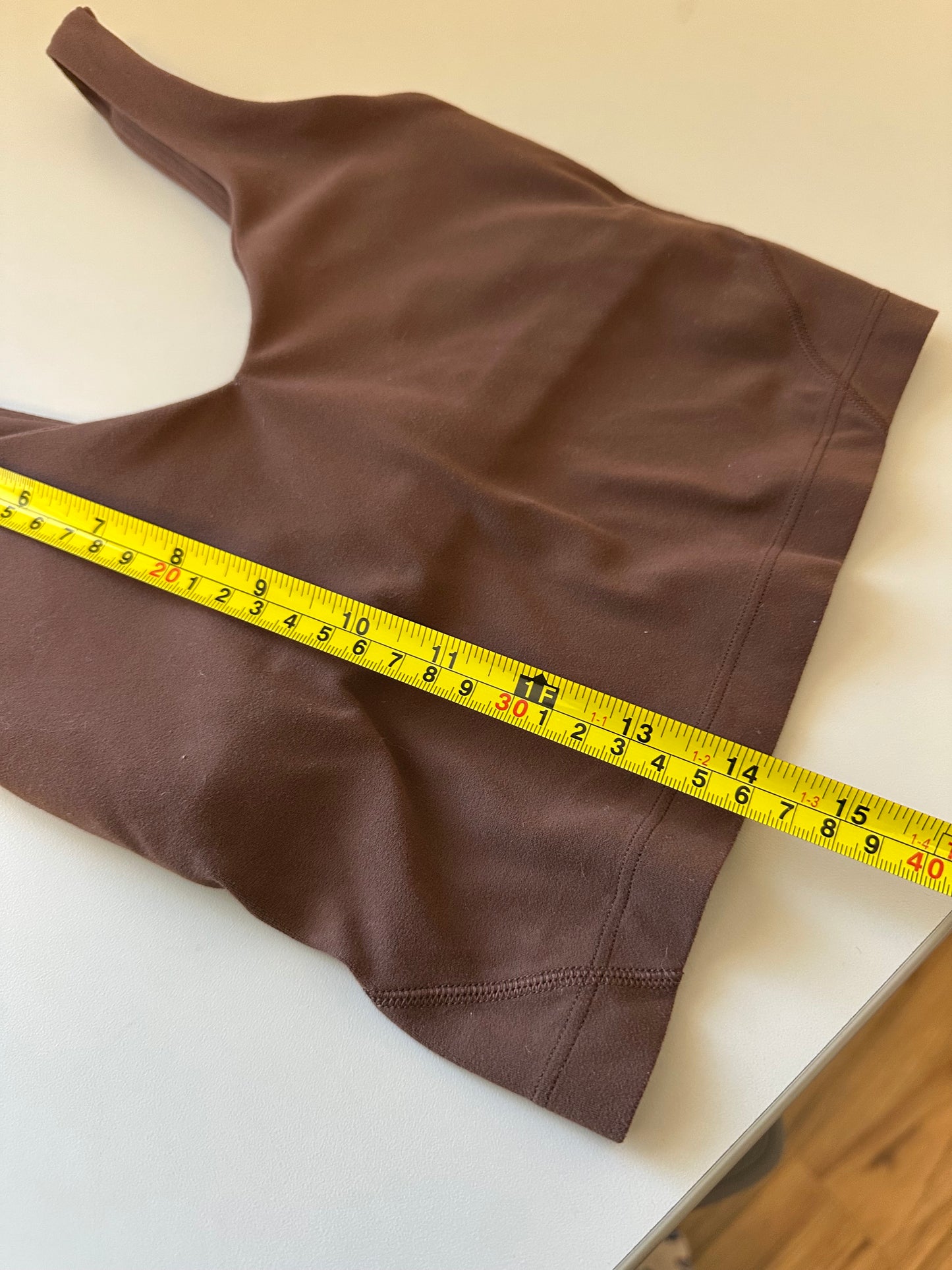 Lululemon Align Cropped V-Neck Tank Top in Brown | Size 0