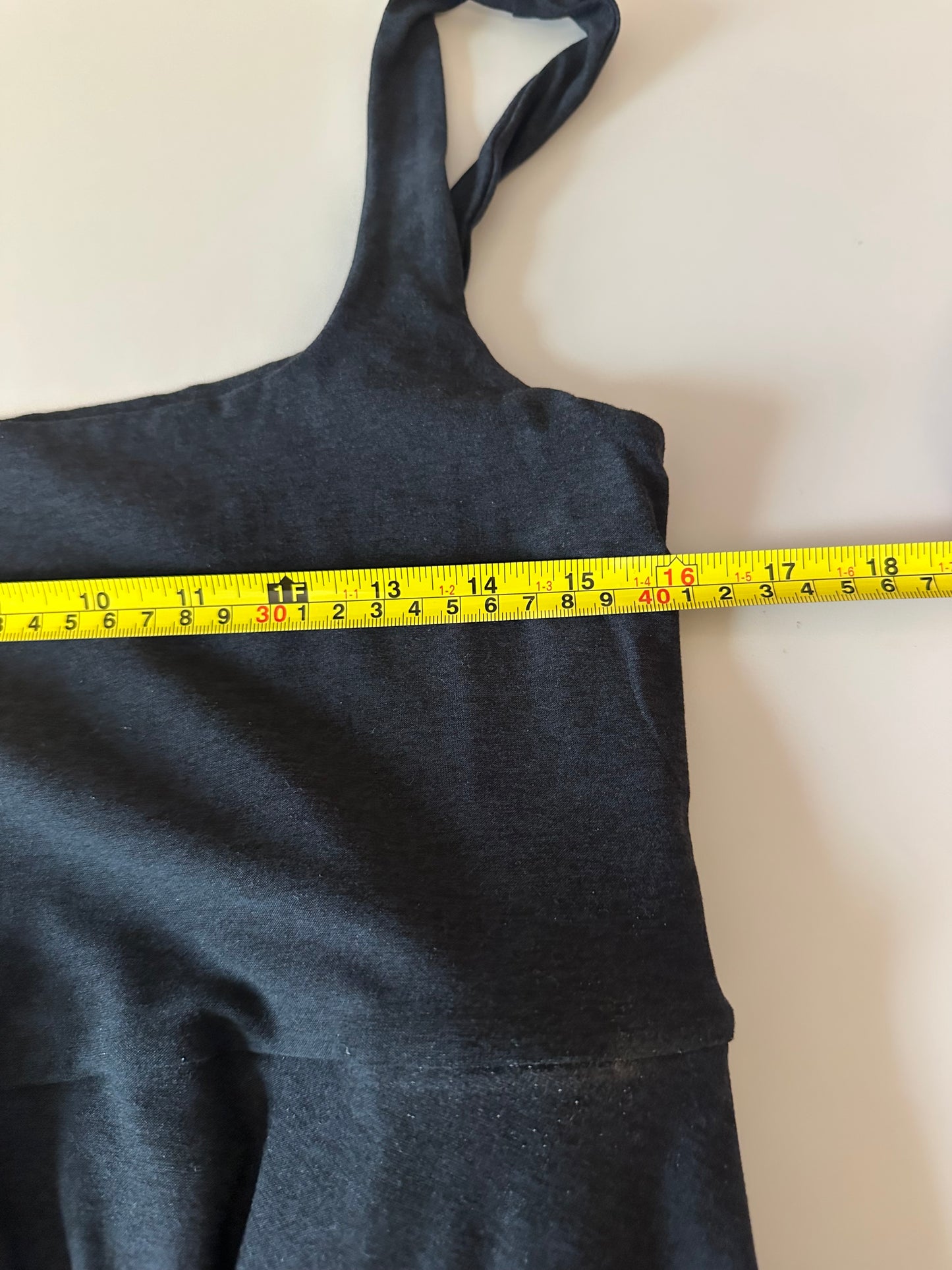 Beyond Yoga Featherweight At The Ready Square Neck Midi Dress in Black | Size XL