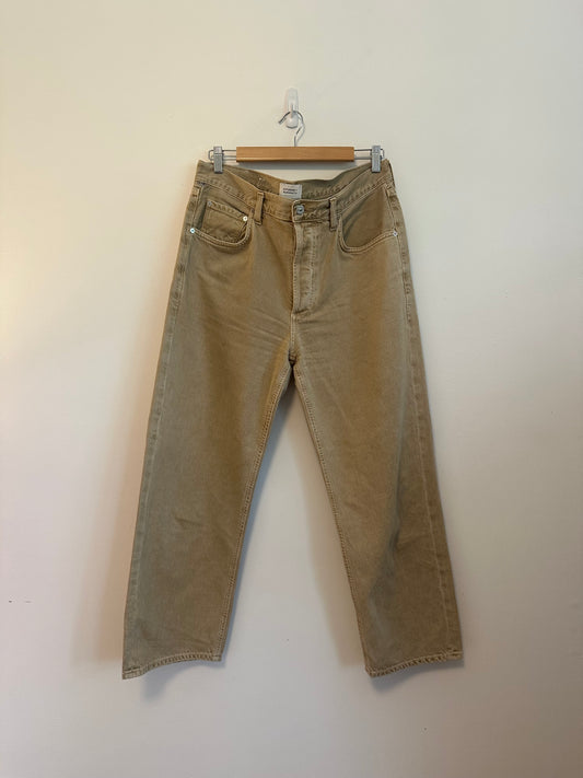 Citizens of Humanity Premium Vintage Tan Khaki Straight Leg Jeans | Size 30