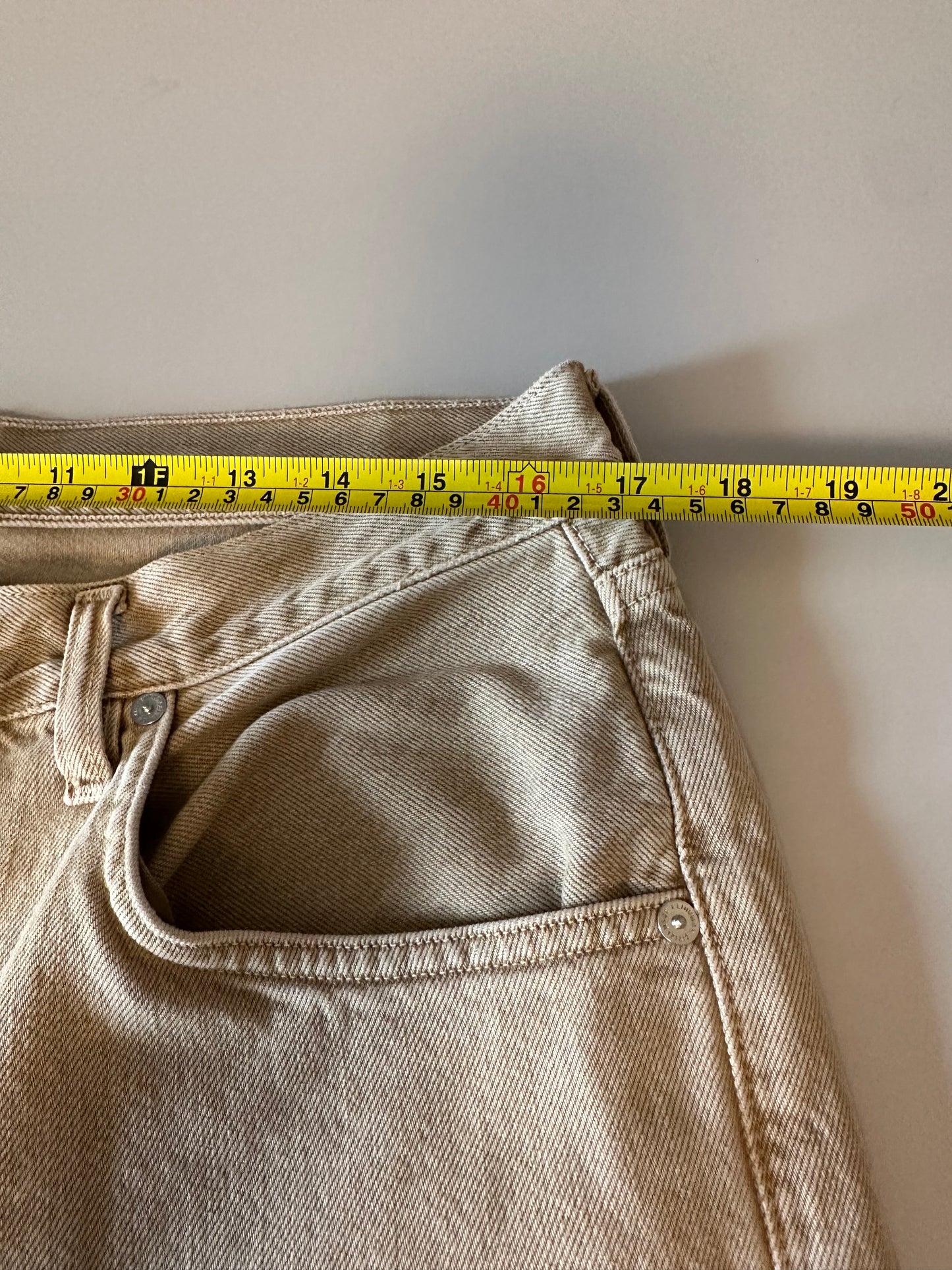 Citizens of Humanity Premium Vintage Tan Khaki Straight Leg Jeans | Size 30