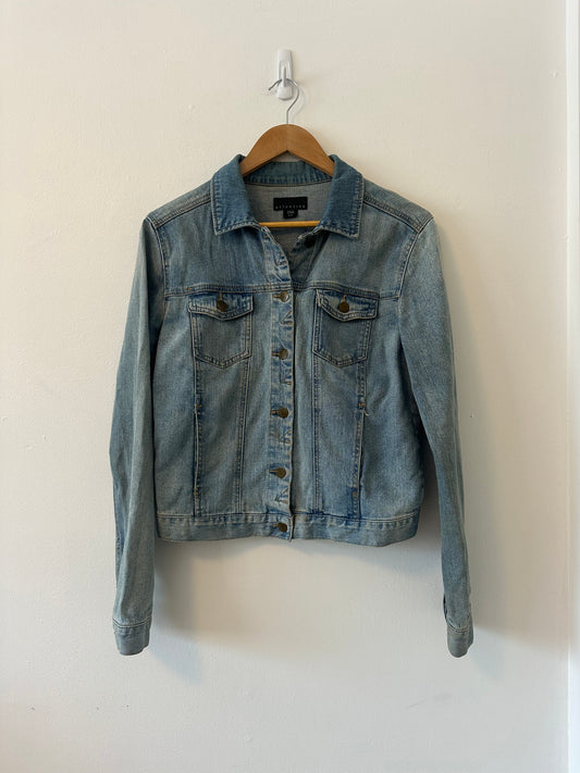 Attention Vintage Classic Button Front Jean Jacket | Size Medium