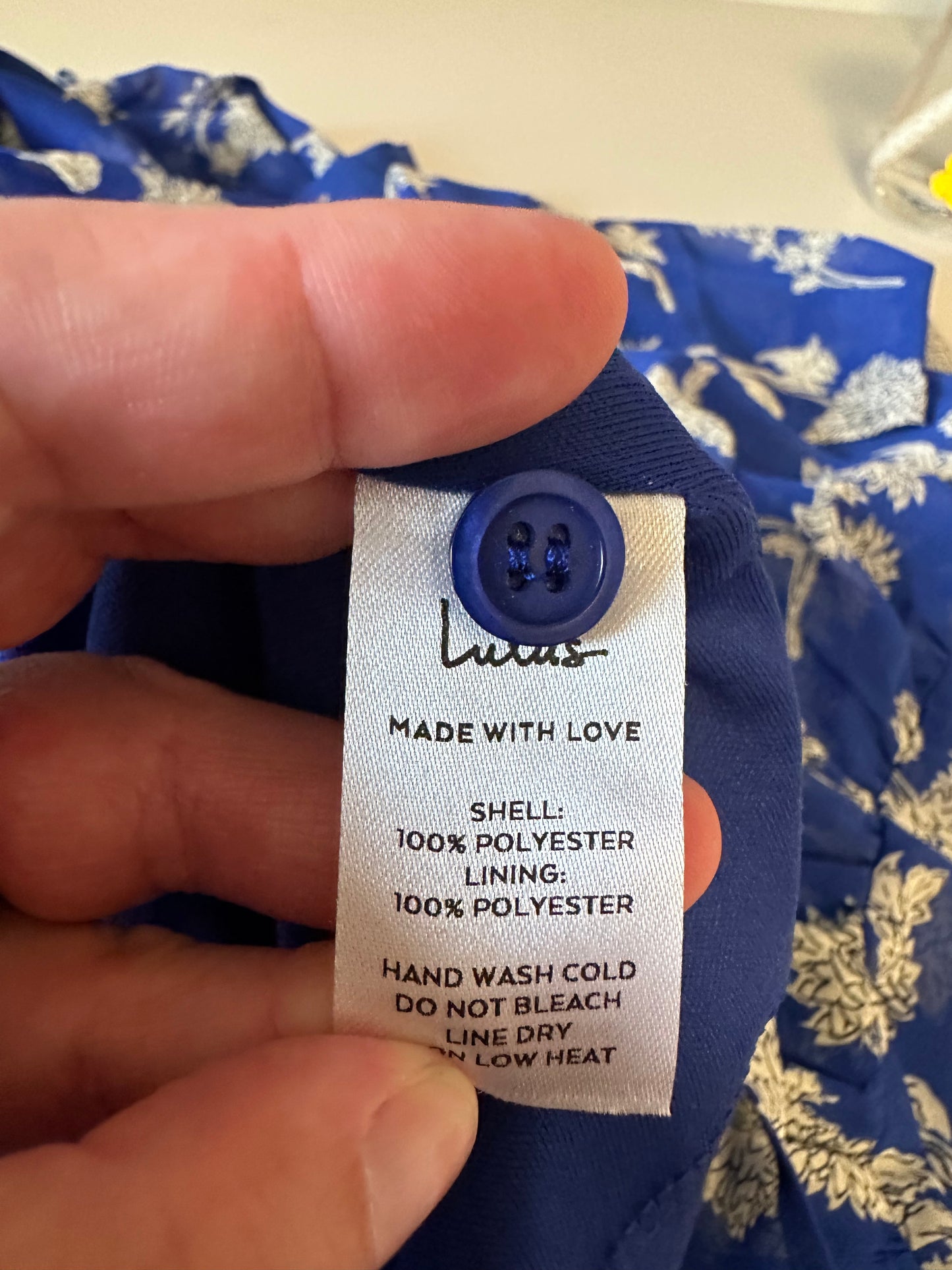 Lulus Royal Blue Floral Short Sleeve Chiffon Midi Dress | Size XL