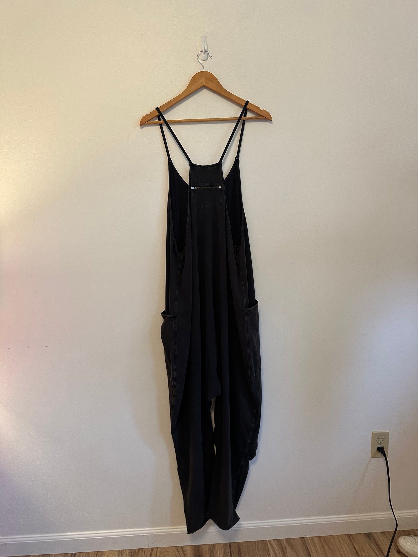 FP Movement x Free People Hot Shot Jumpsuit in Washed Charcoal | SIze Large