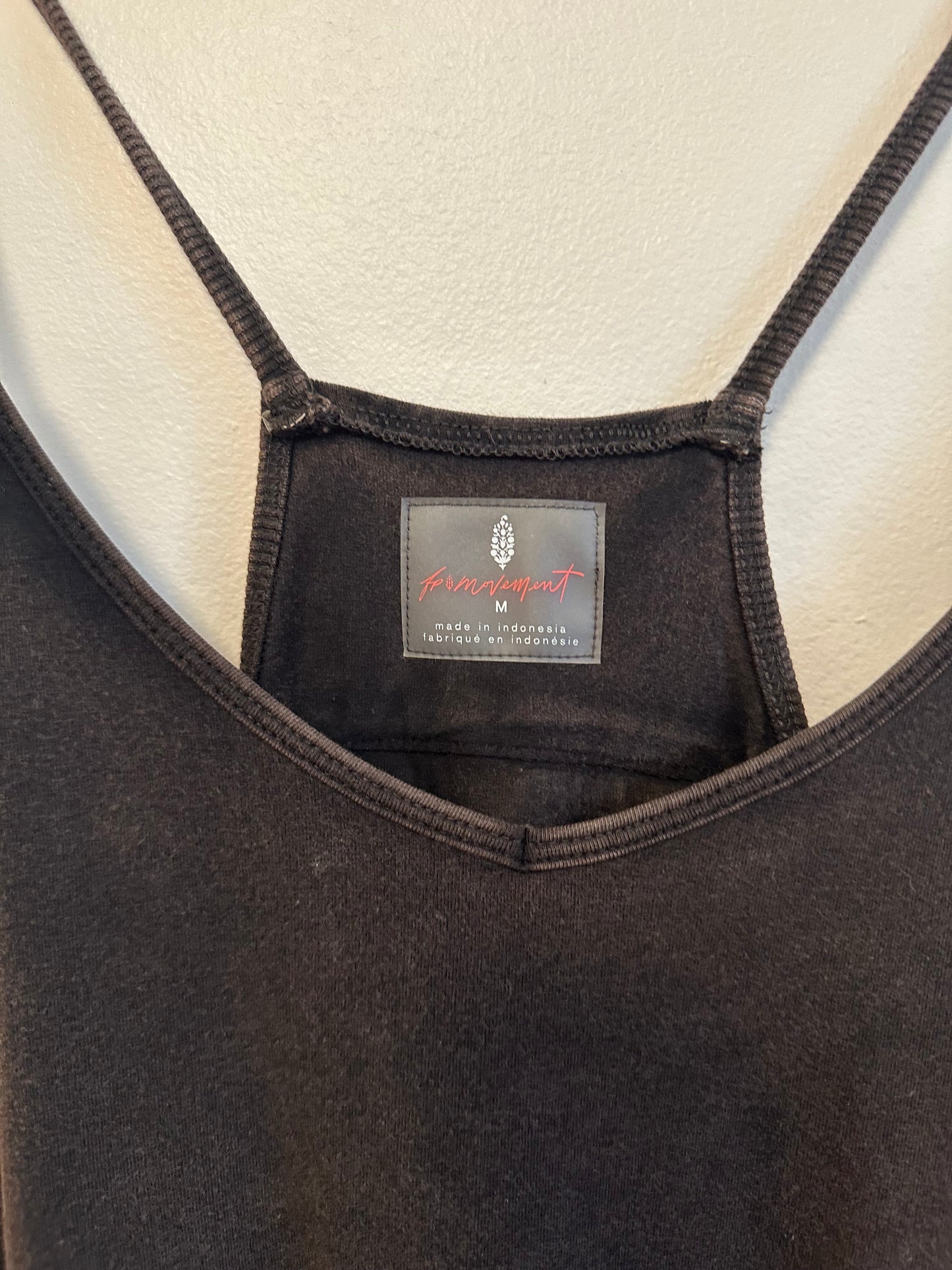 Free People x FP Movement Hot Shot Onesie in Washed Black | Size Large