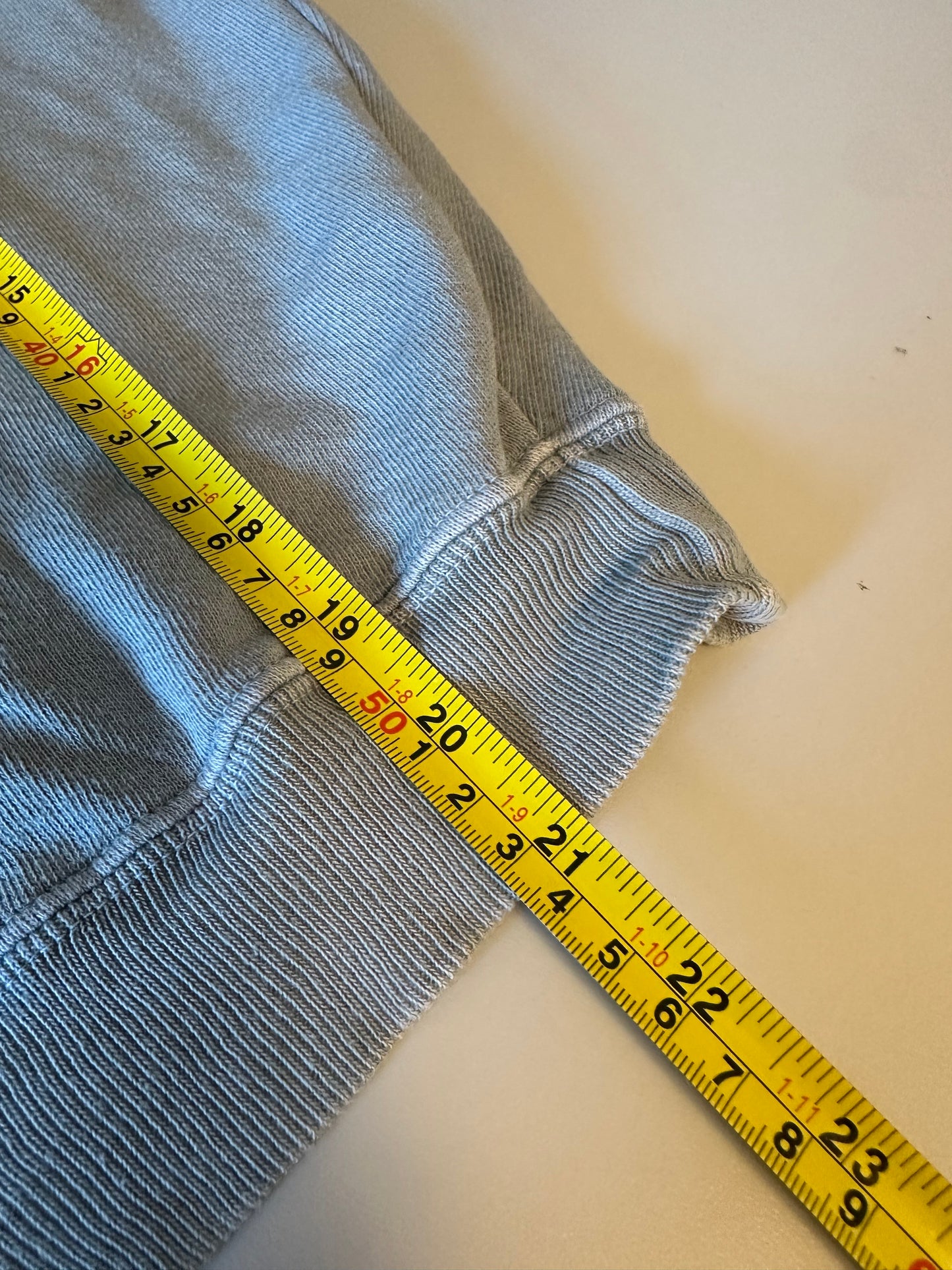 THE GREAT. Dusty Blue Cotton French Terry Raglan Hoodie | Size 1 (Small)