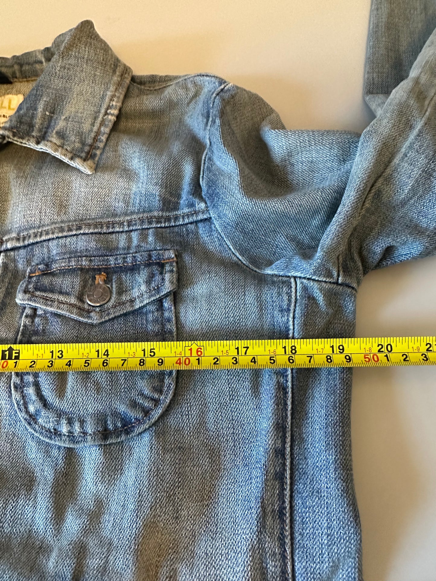 J. Crew Denim Trucker Jacket Medium Wash in Stretch Cotton | Size Small