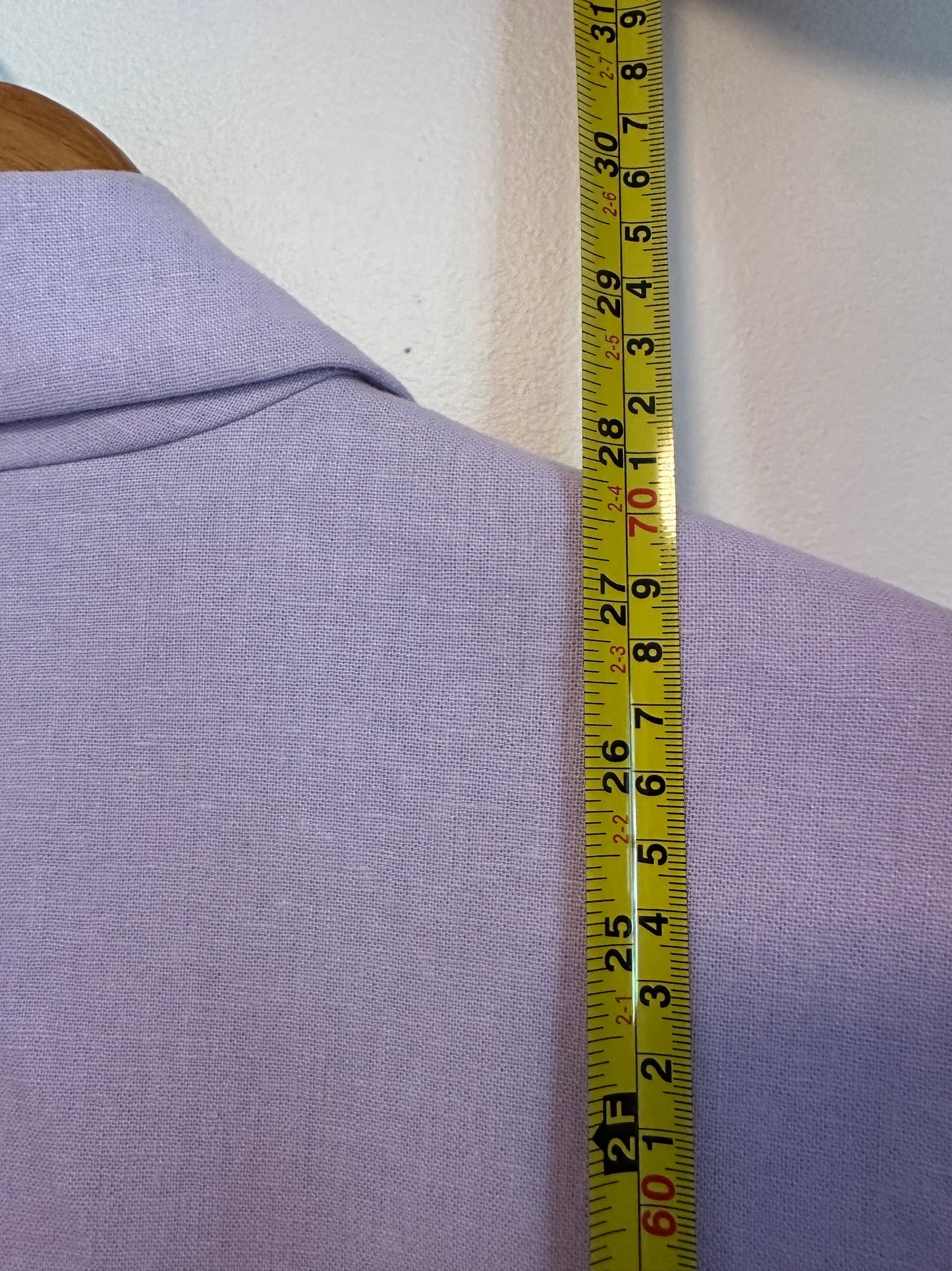 Old Navy Lavender Purple Linen Blend Double Breasted Blazer Jacket | Size Small