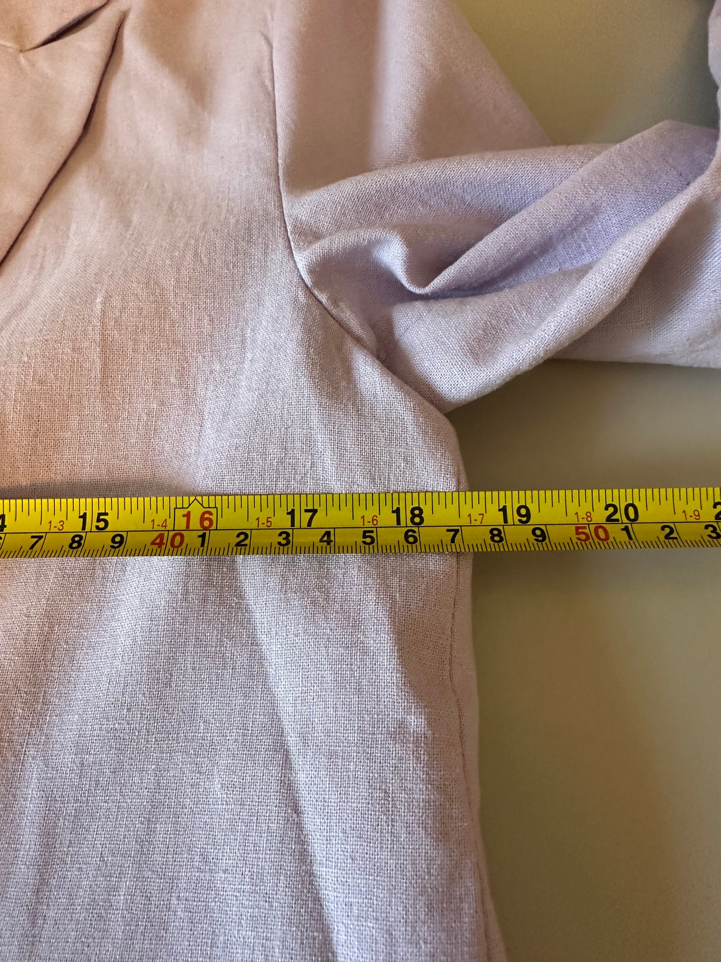 Old Navy Lavender Purple Linen Blend Double Breasted Blazer Jacket | Size Small
