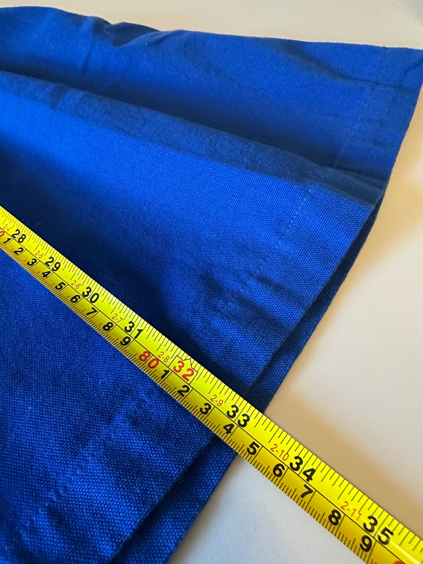 Noble Zip Front Organic Cotton Utility Dress in Cobalt Blue | Size XS