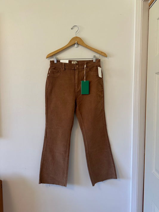 DL1961 NWT Brdget Cropped Boot Cut High Rise Corduroy Jeans | Size 29