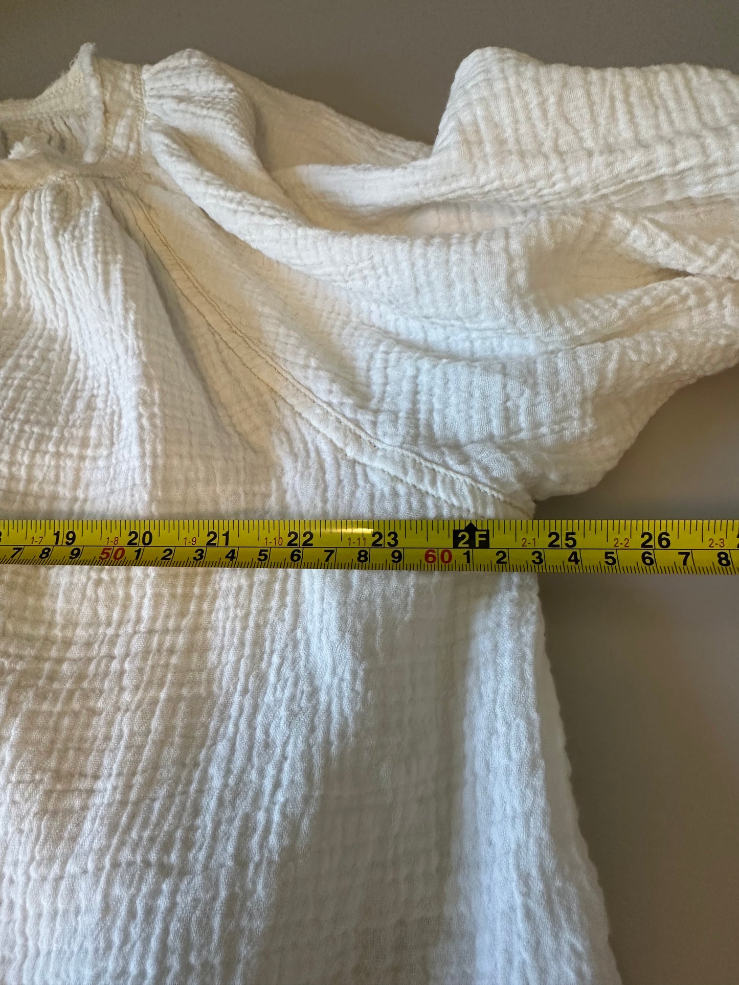 We The Free x Free People White Cotton Gauze Button Down Blouse | Size Small