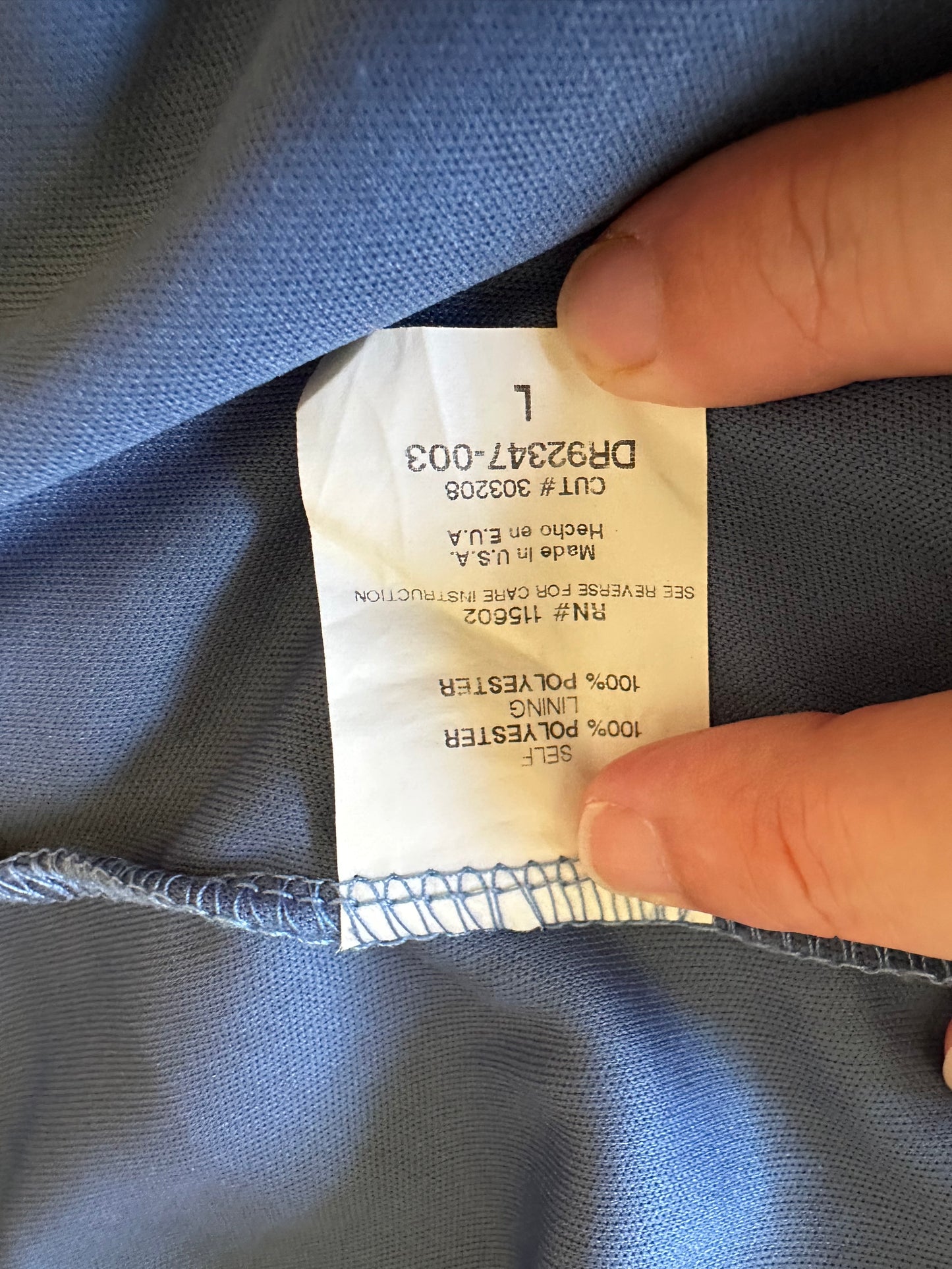 Lush Blue Geometric Racerback Mini Dress | Size Large