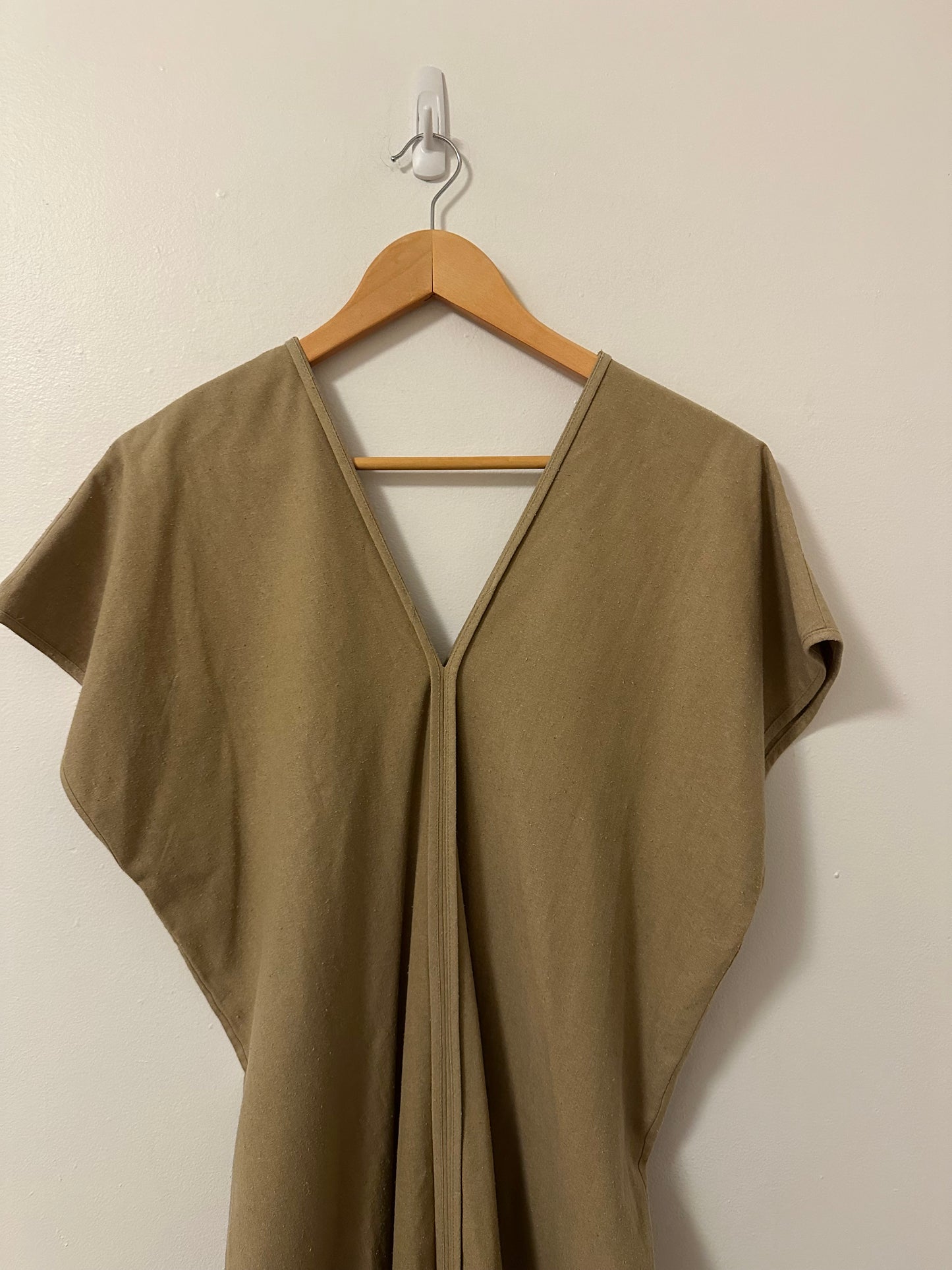 Baserange Dadar Silk Midi Dress in Nami Green | Size Small