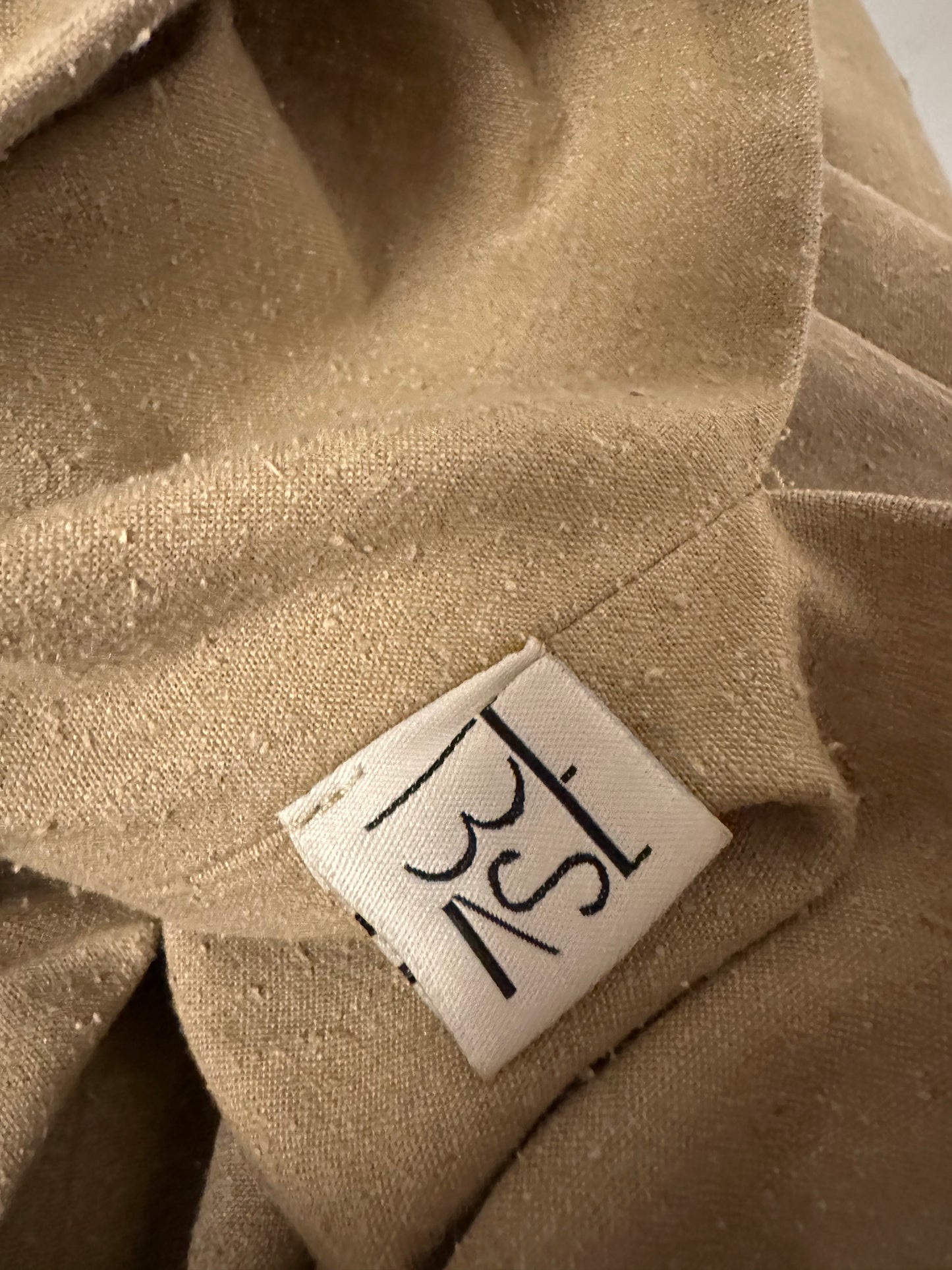 Baserange Dadar Silk Midi Dress in Nami Green | Size Small