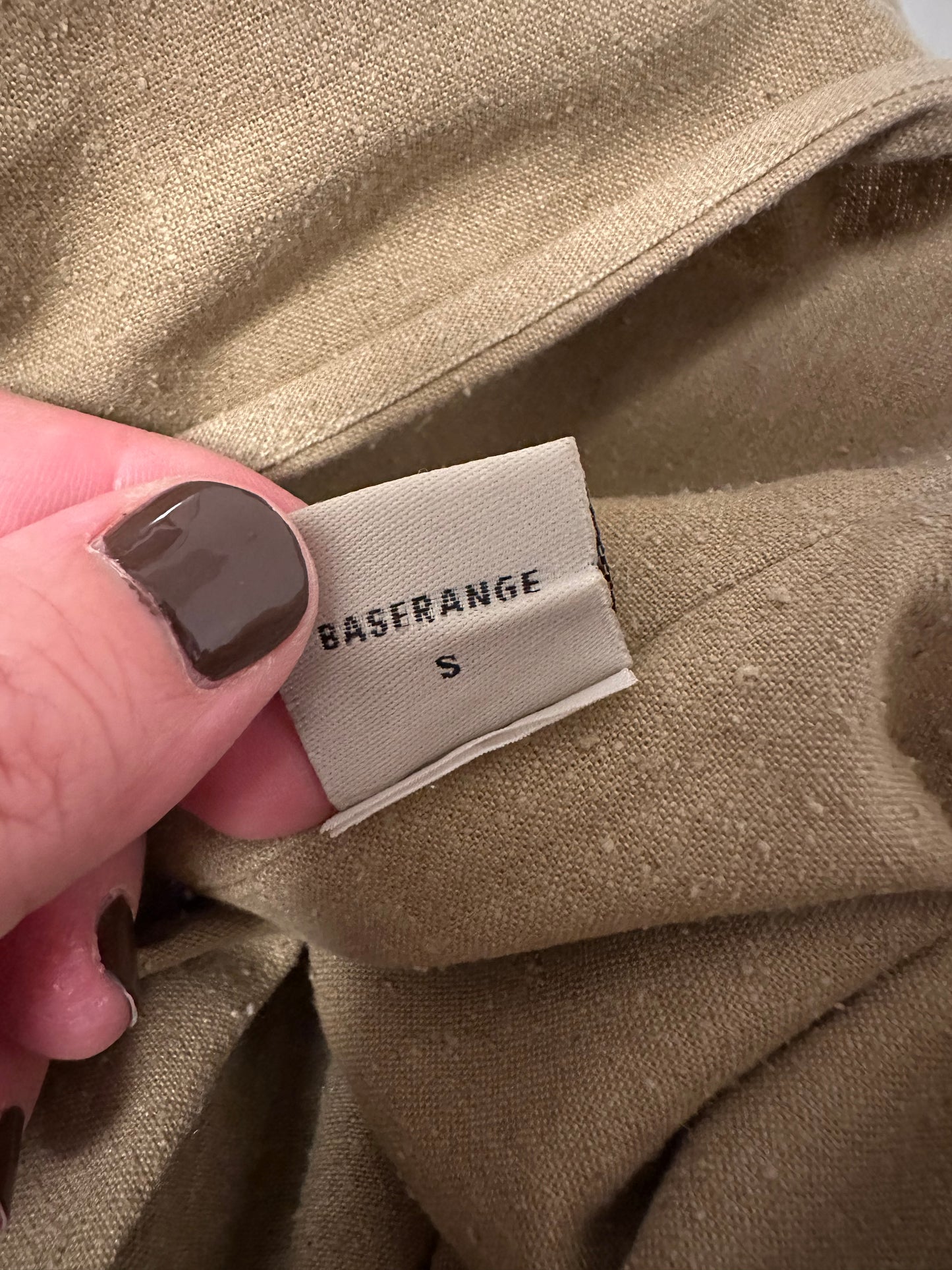 Baserange Dadar Silk Midi Dress in Nami Green | Size Small