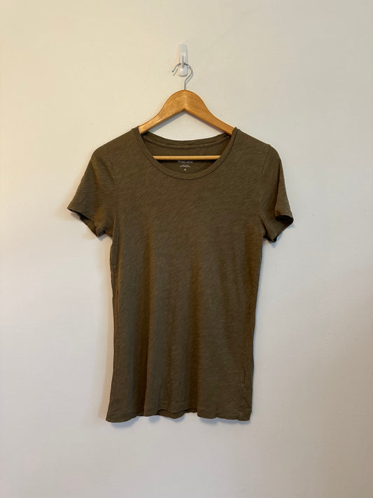 J. Crew Vintage Cotton T-Shirt I  Olive Green | Size Medium