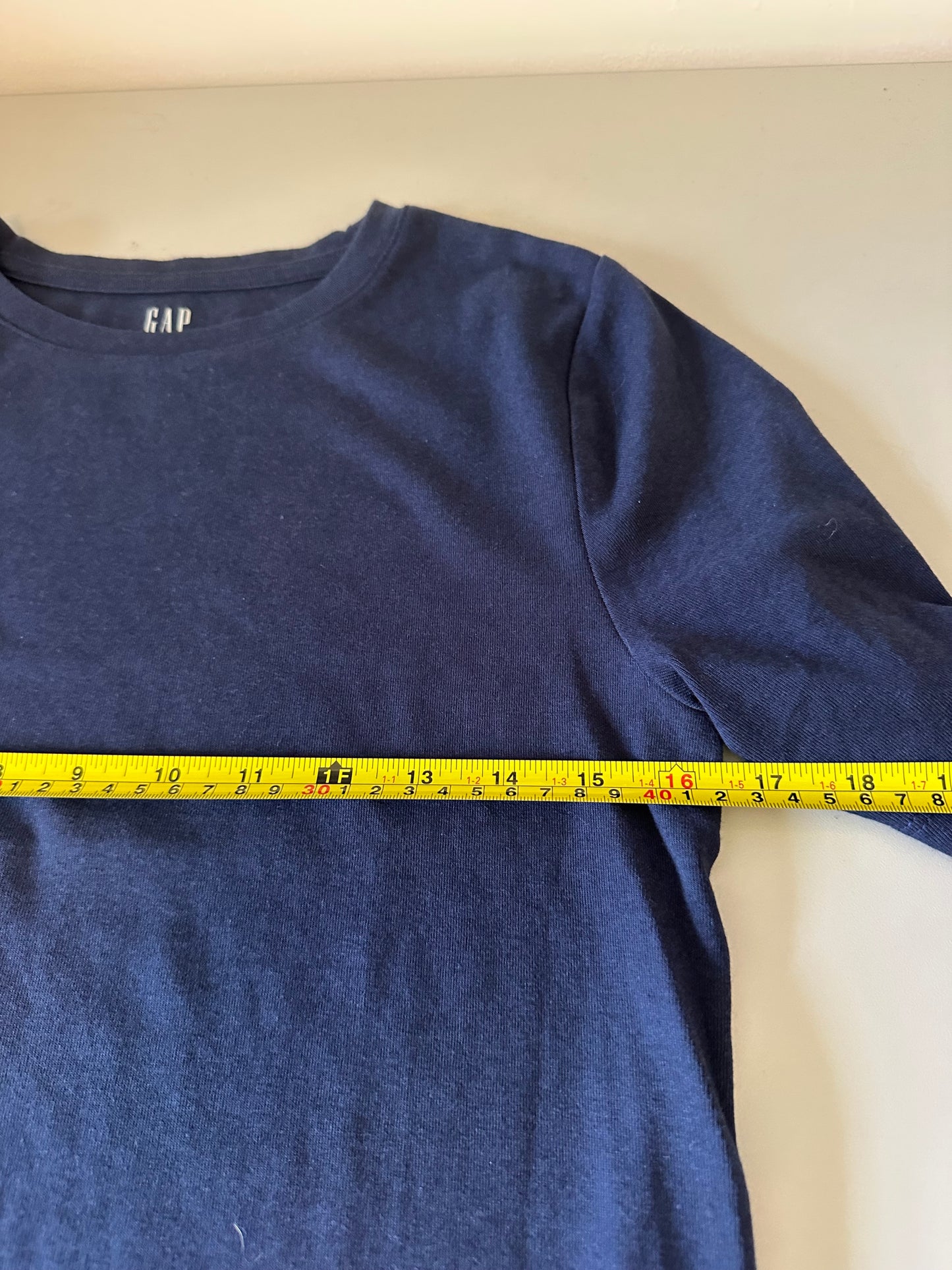 Gap Navy Blue Crew Neck Short Sleeve Modern T-Shirt | Size Large