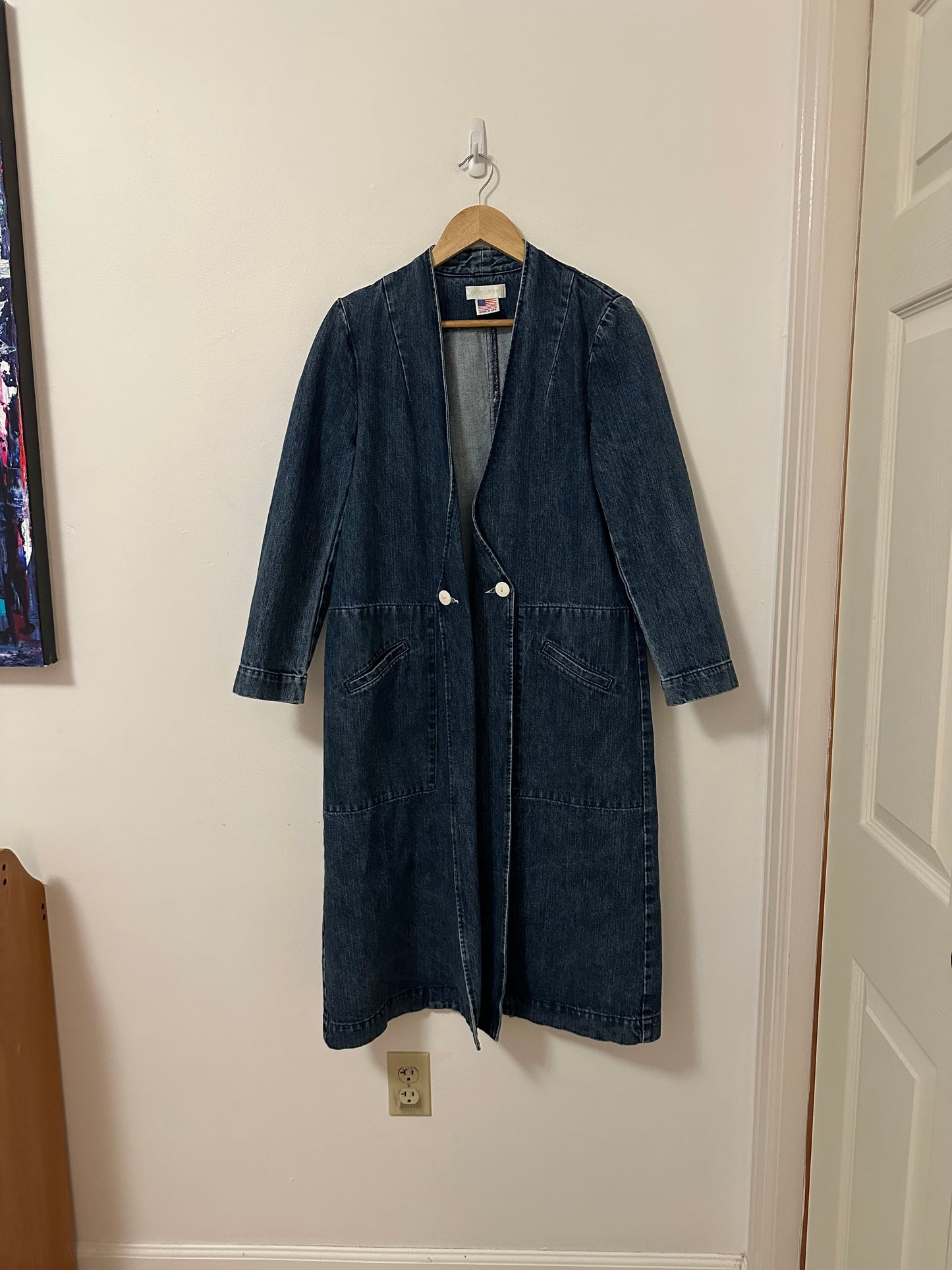 Carleen Birdie Duster in Pacific Blue Denim | Size Medium