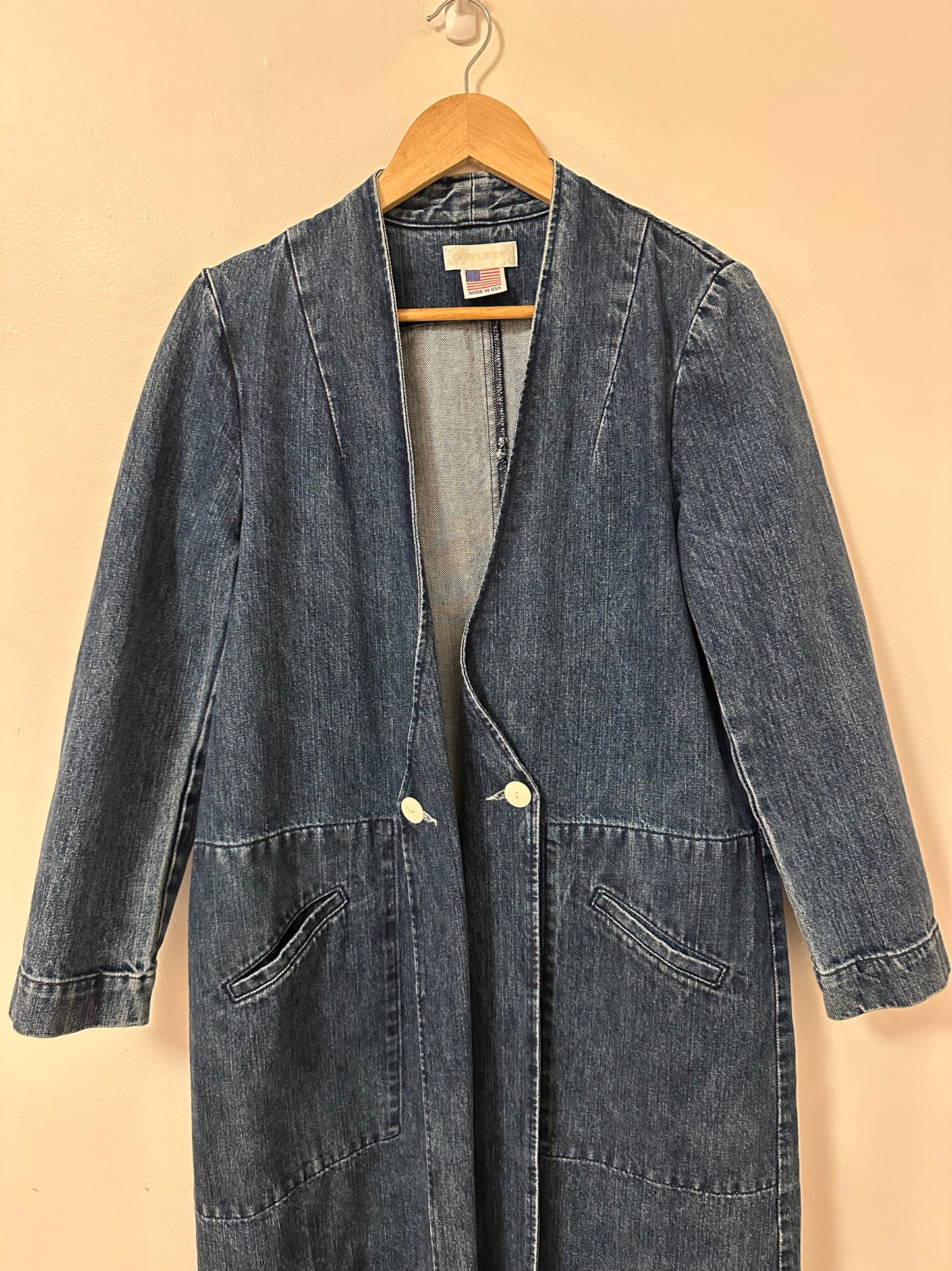 Carleen Birdie Duster in Pacific Blue Denim | Size Medium