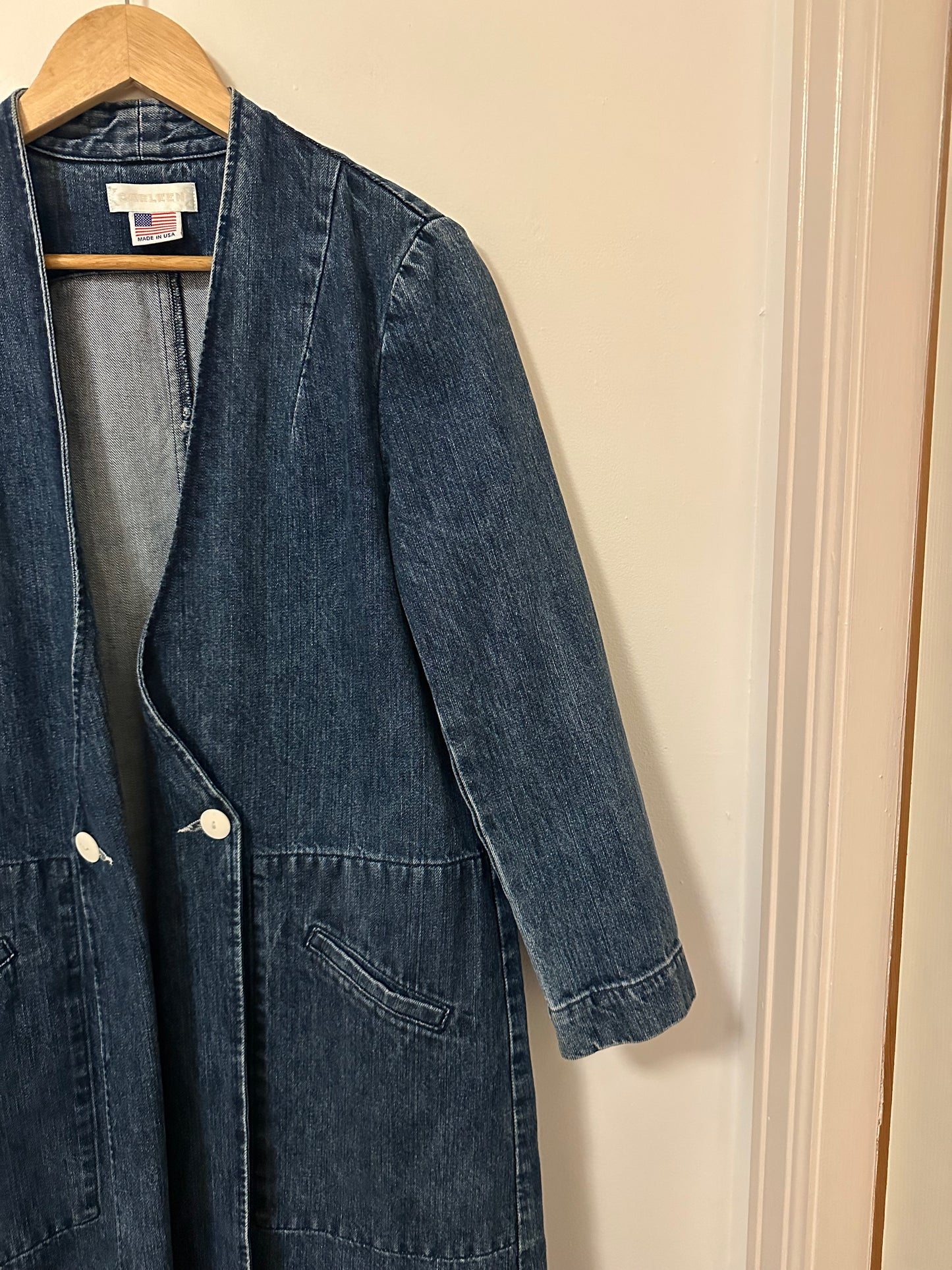 Carleen Birdie Duster in Pacific Blue Denim | Size Medium