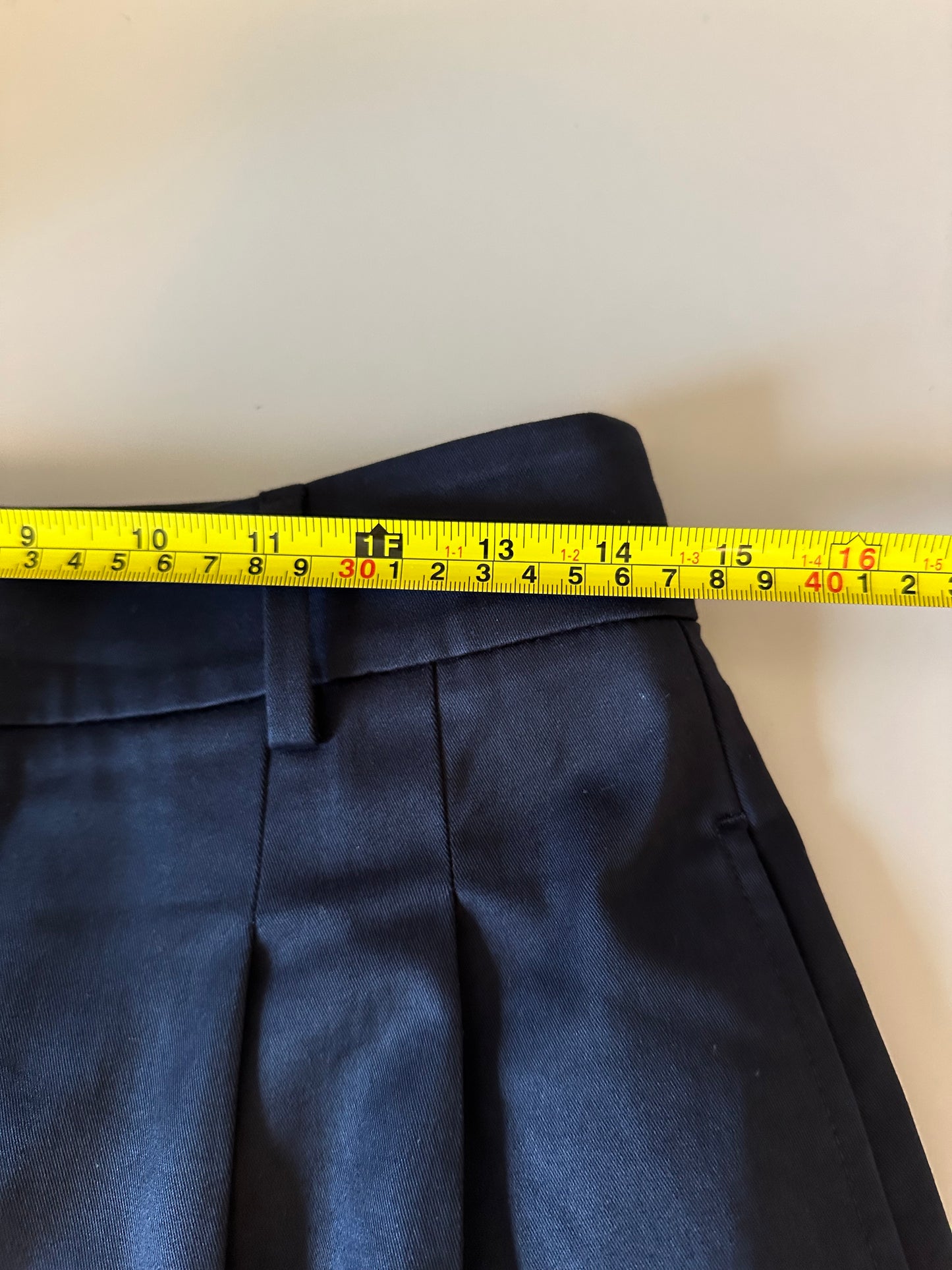 Banana Republic Navy Blue Pleated Wide Leg Cropped Trousers | Size 6 Petite