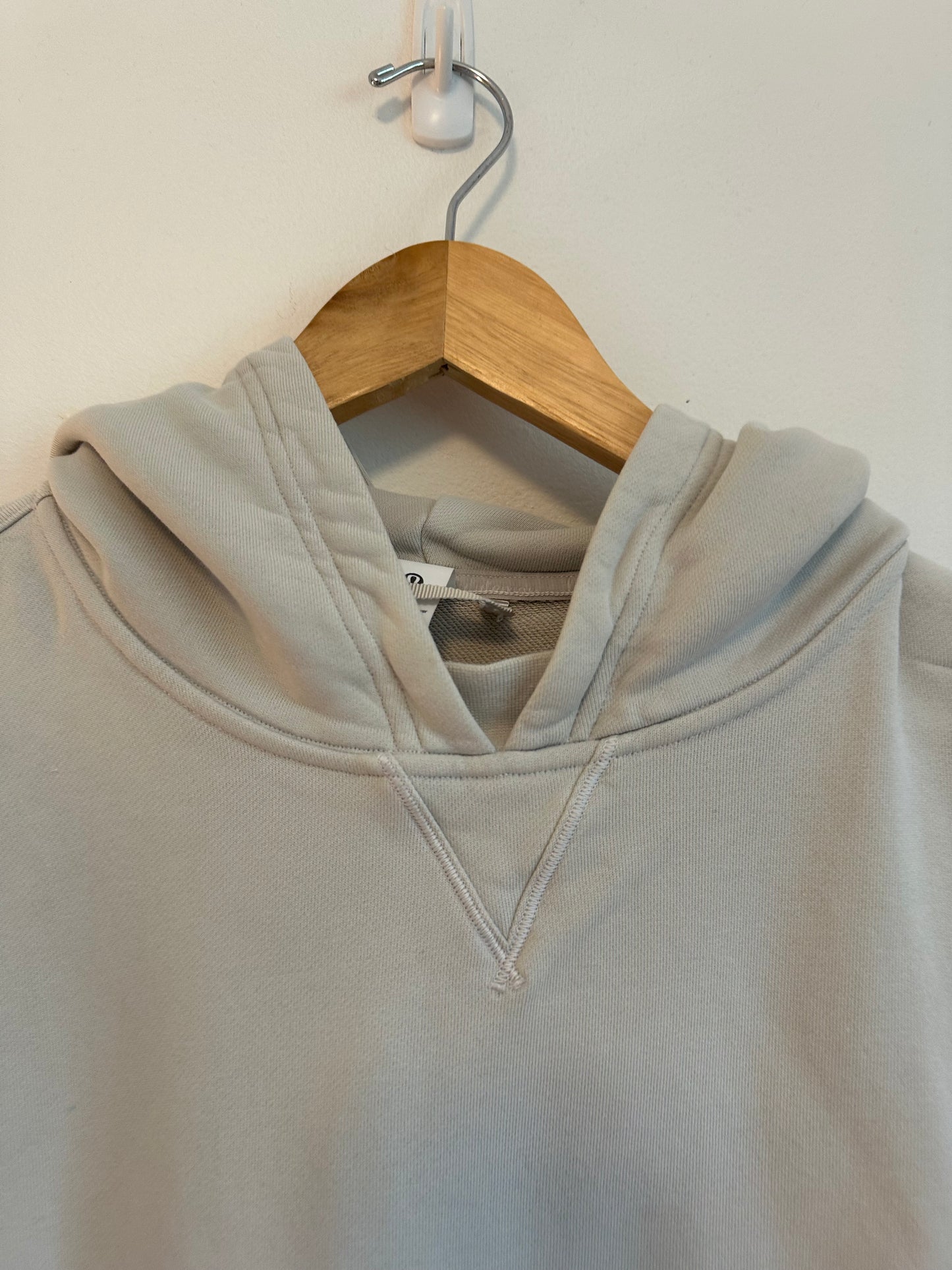 Lululemon All Yours Cotton French Terry Hoodie in Light Gray | Size 4