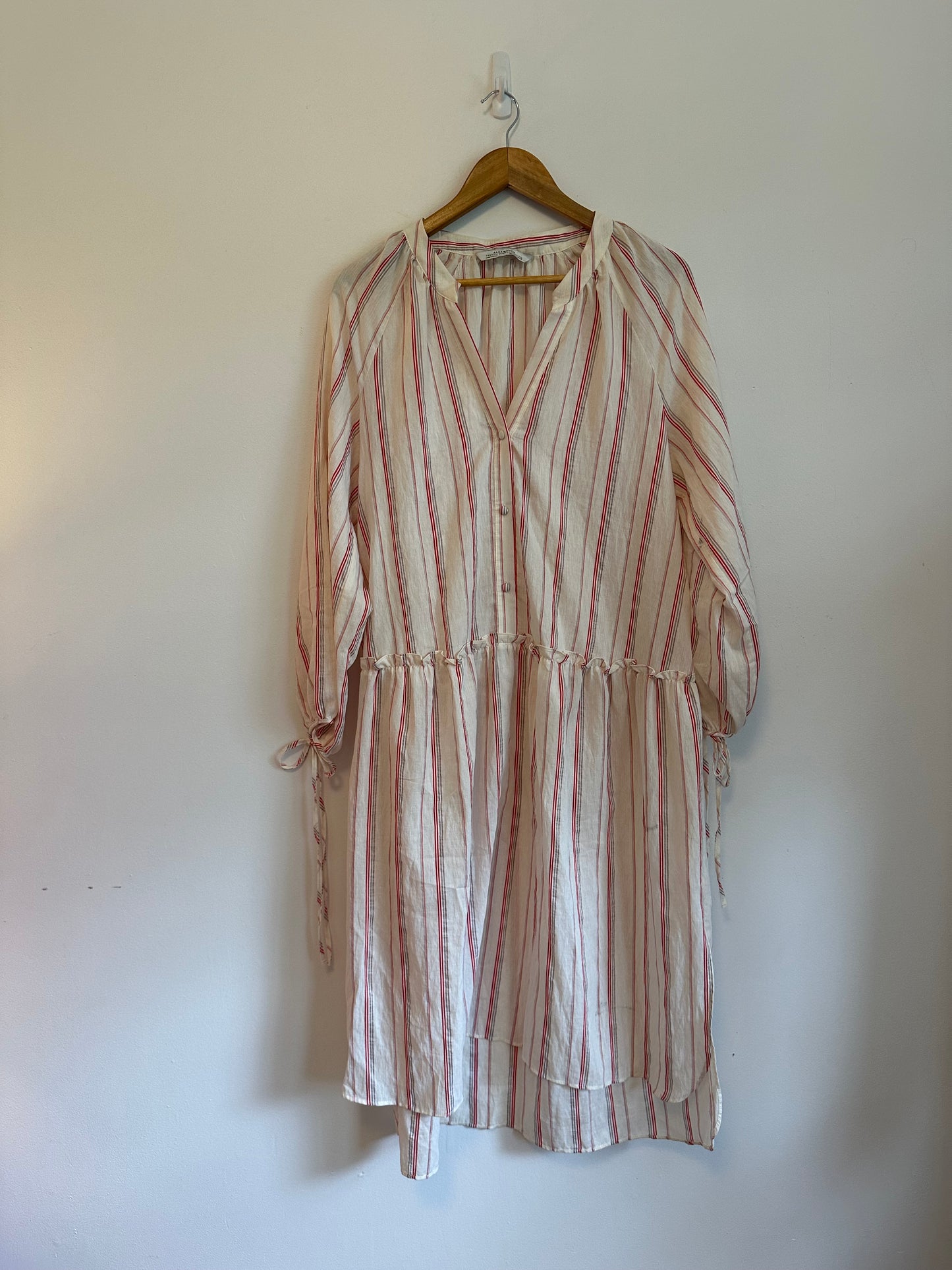 Zara Long Sleeve Striped Dress | Size Medium