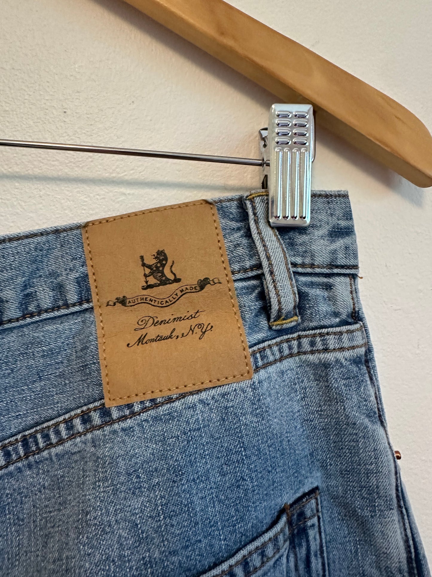 Denimist Georgia Wide Leg High Rise Cotton Jeans | Size 30