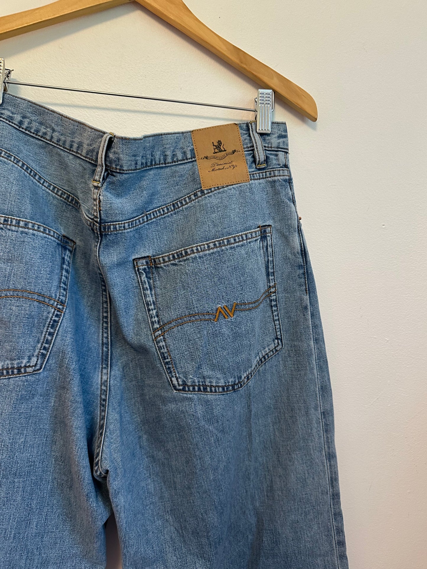 Denimist Georgia Wide Leg High Rise Cotton Jeans | Size 30