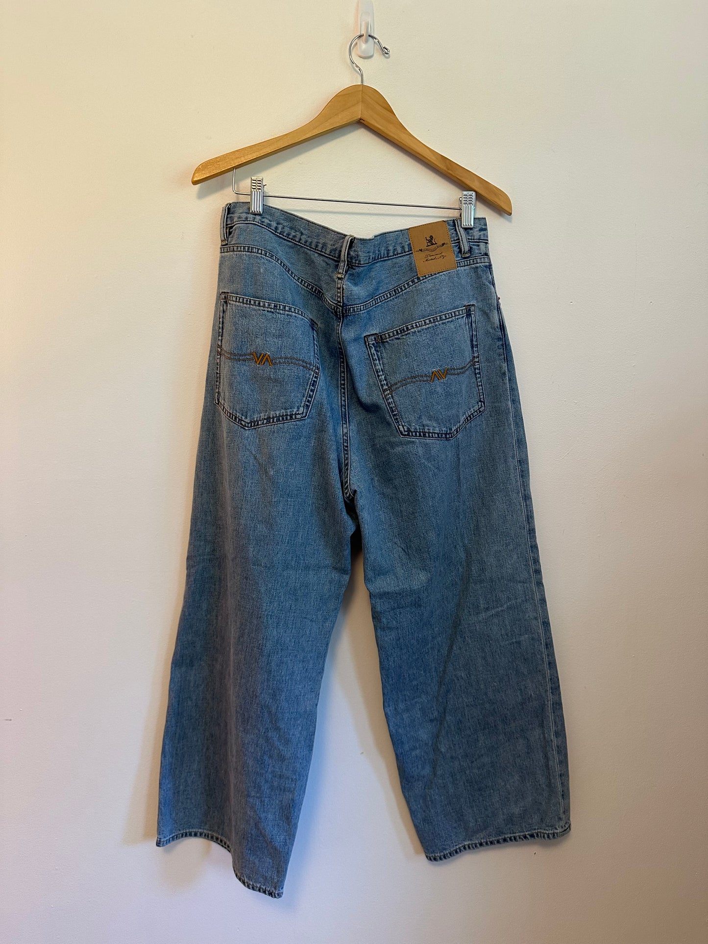 Denimist Georgia Wide Leg High Rise Cotton Jeans | Size 30