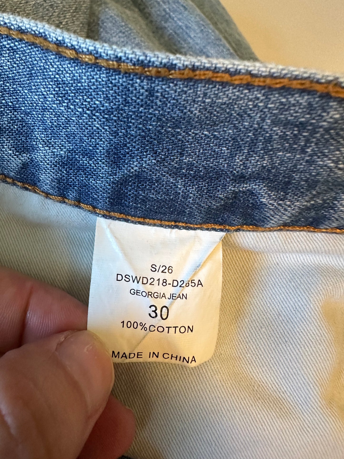 Denimist Georgia Wide Leg High Rise Cotton Jeans | Size 30
