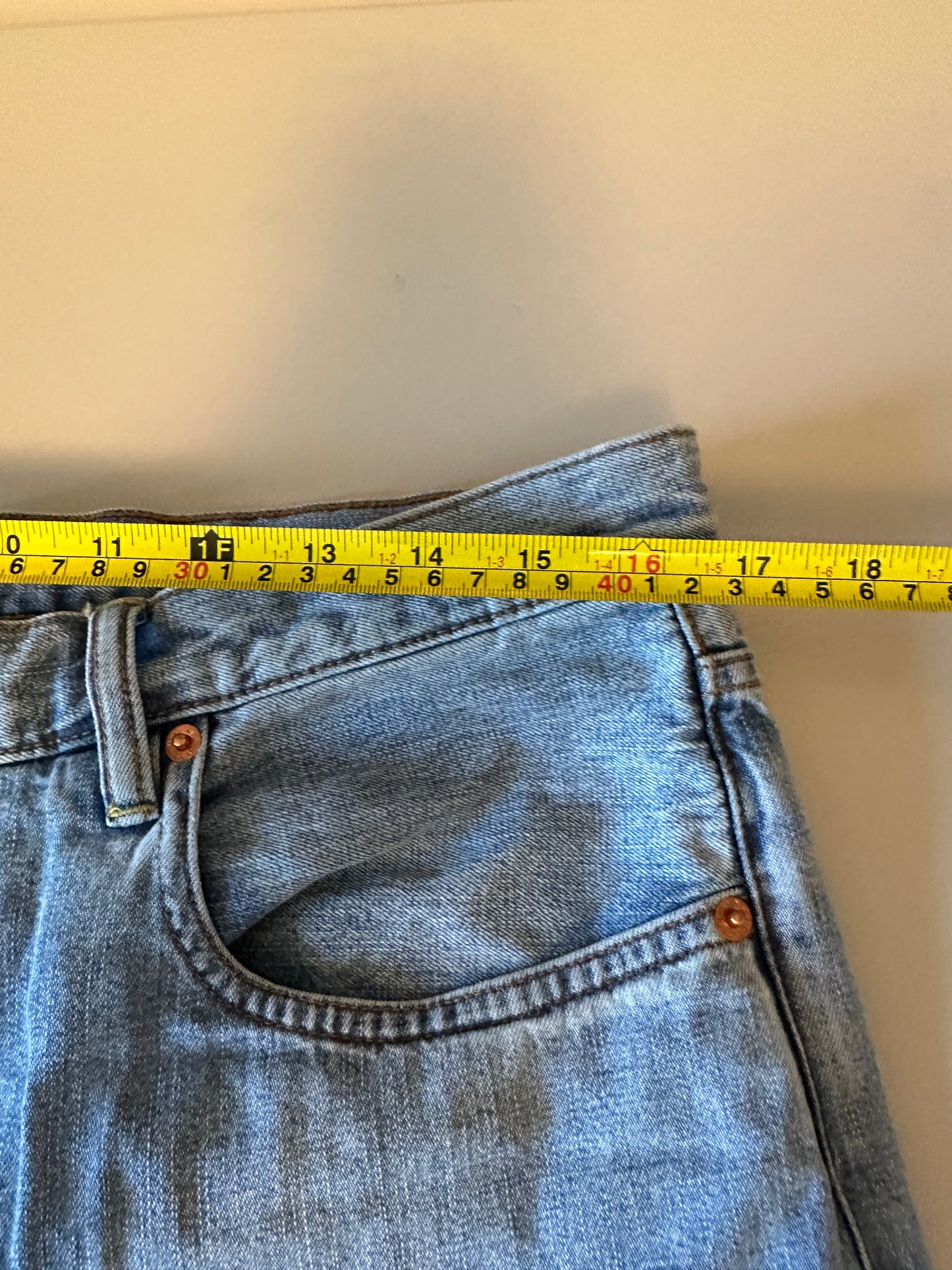 Denimist Georgia Wide Leg High Rise Cotton Jeans | Size 30