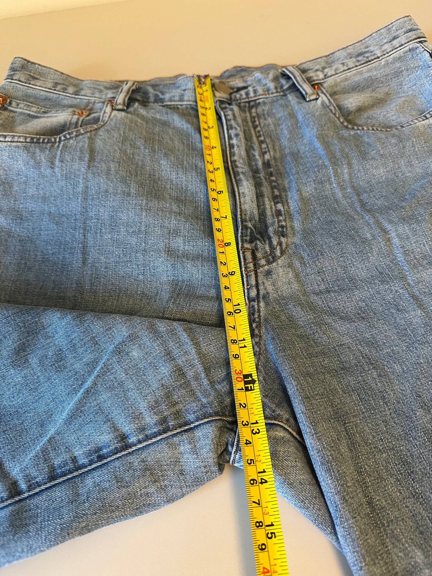 Denimist Georgia Wide Leg High Rise Cotton Jeans | Size 30