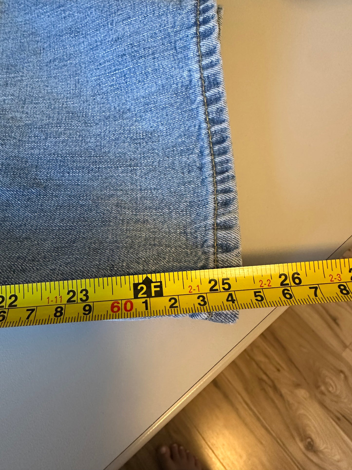 Denimist Georgia Wide Leg High Rise Cotton Jeans | Size 30