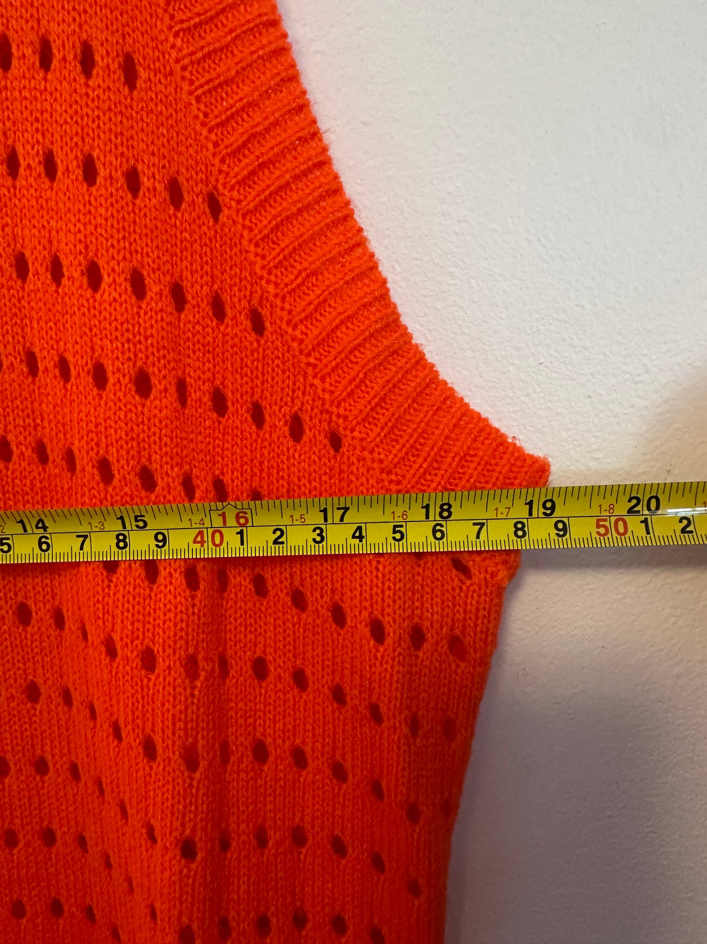 First Love by Lovelyn Orange Pointelle Knit Sleeveless Maxi Dress | Size 3X