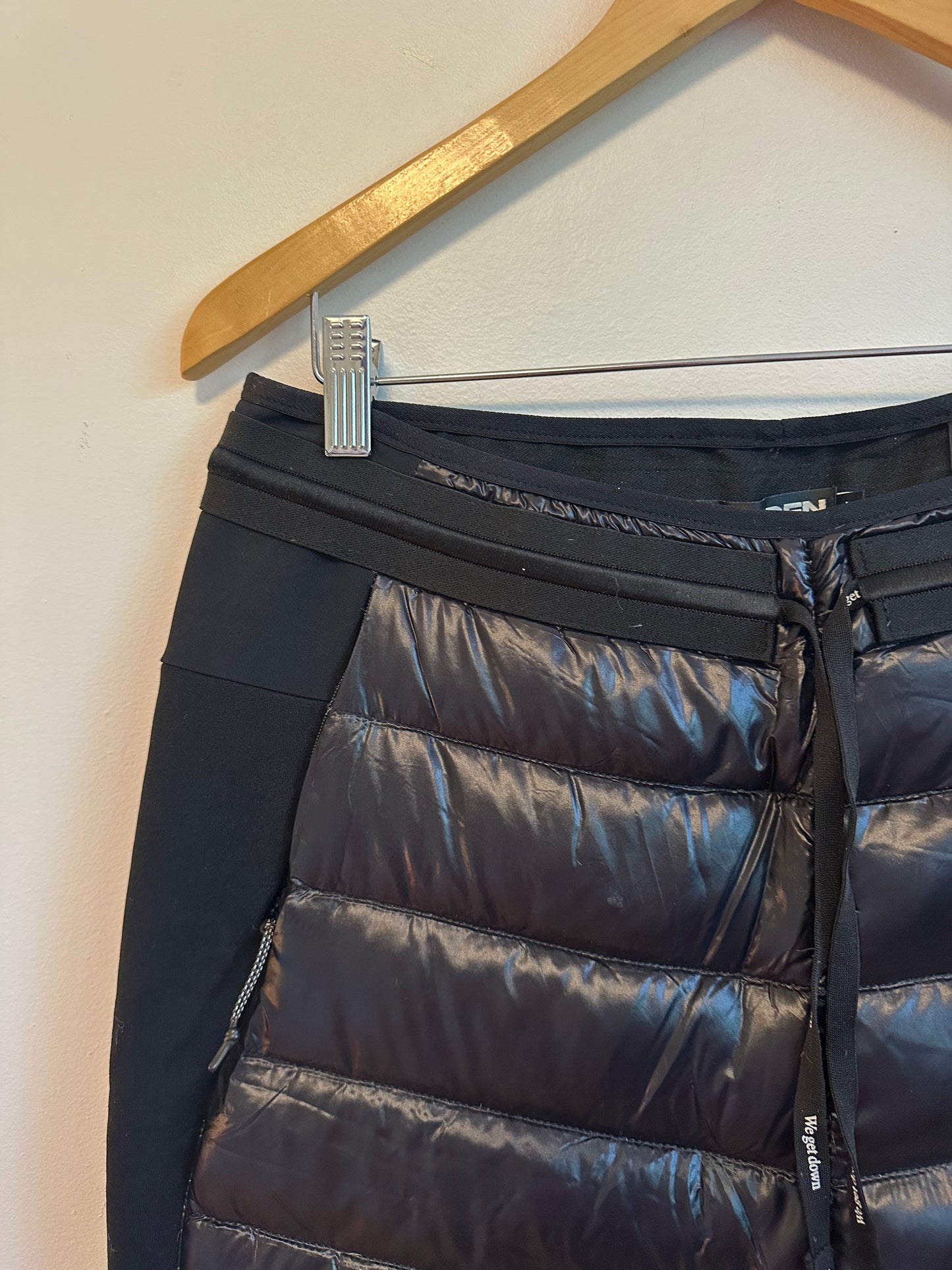 Holden Hybrid Down Jogger Pants in Black | Size Large