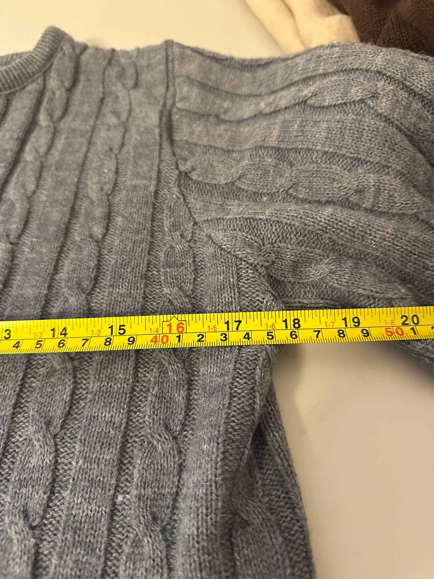 Fall River Knitting Mills Vintage Cable Knit Cardigan | Size Medium
