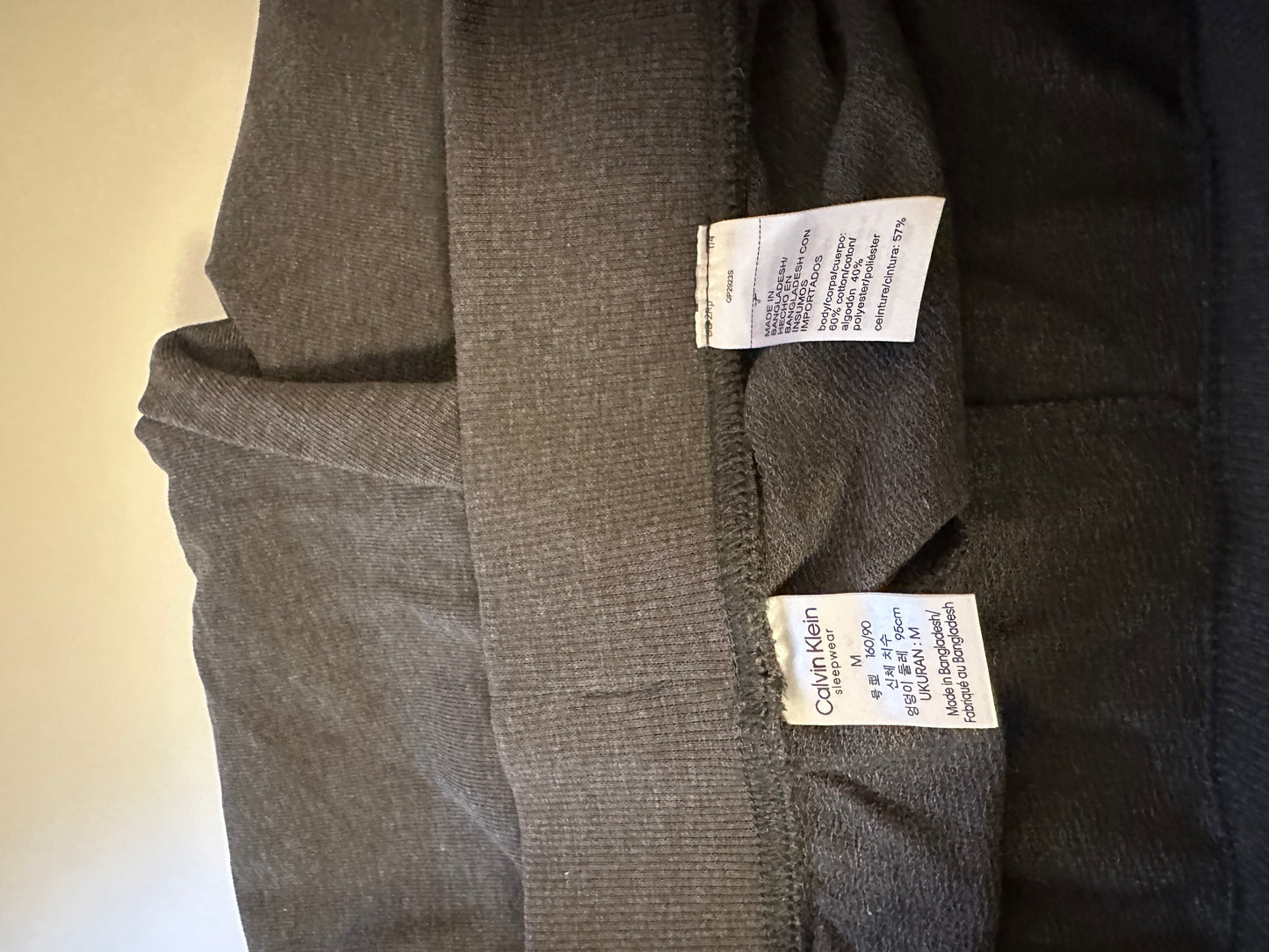 Calvin Klein NWT Charcoal Gray Logo Jogger Sweatpants | Size Medium
