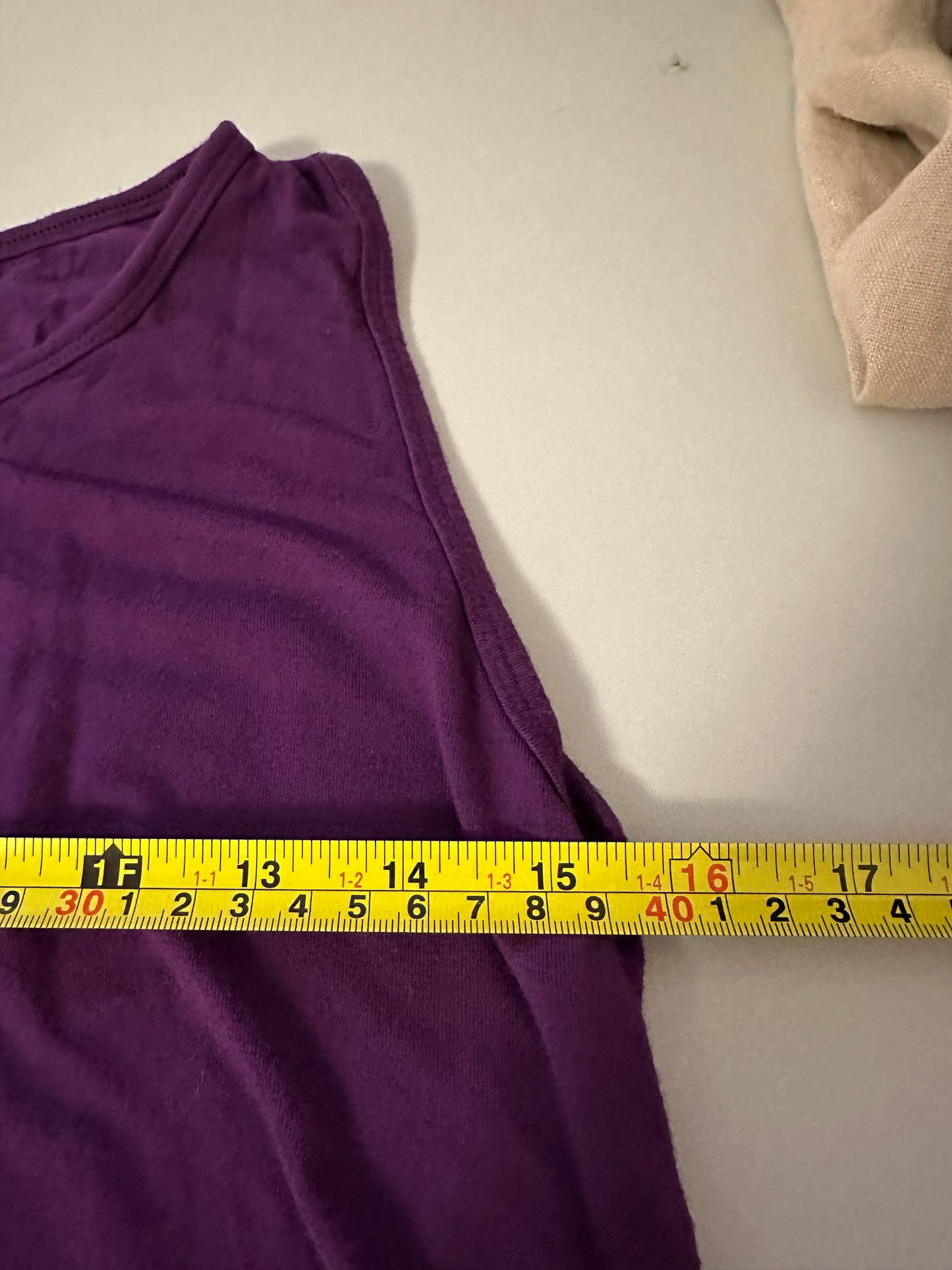 Mexicali Blues Tie Back Tank Top in Eggplant Purple | Size S/M