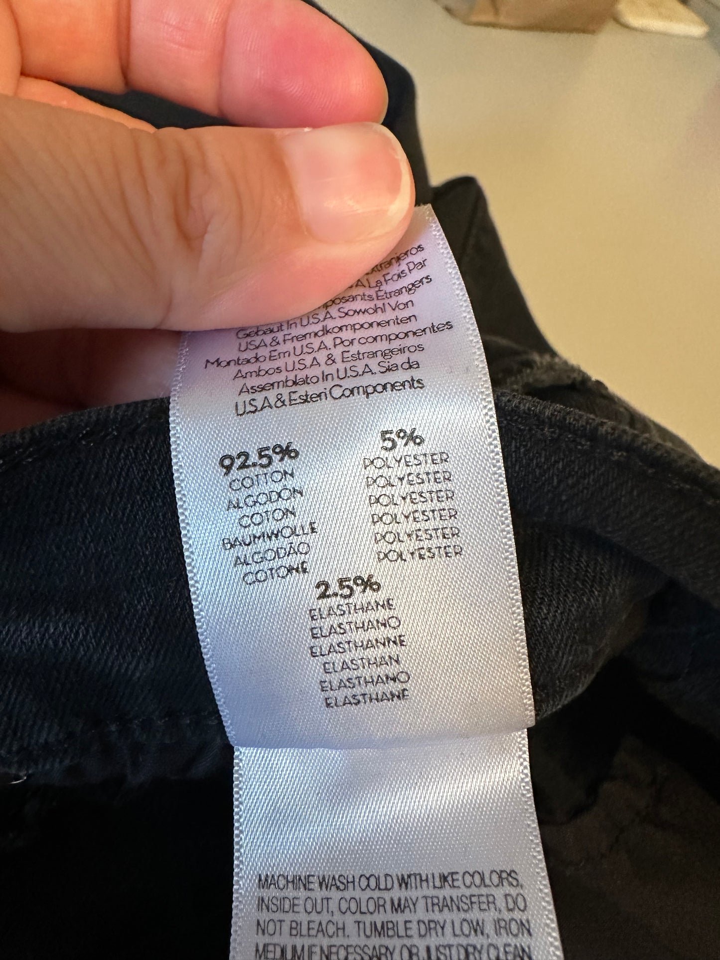 Mother Stunner Zip Ankle Step Fray Jeans in Not Guilty Black Wash | Size 29