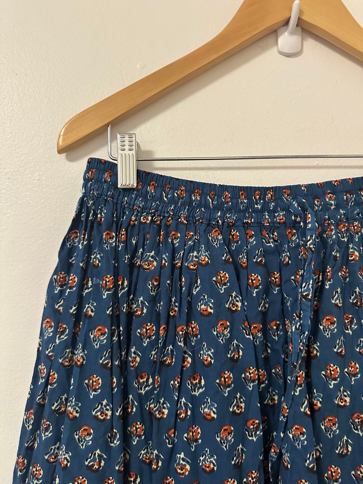 The Little Bazaar Ruffle Floral Midi Skirt