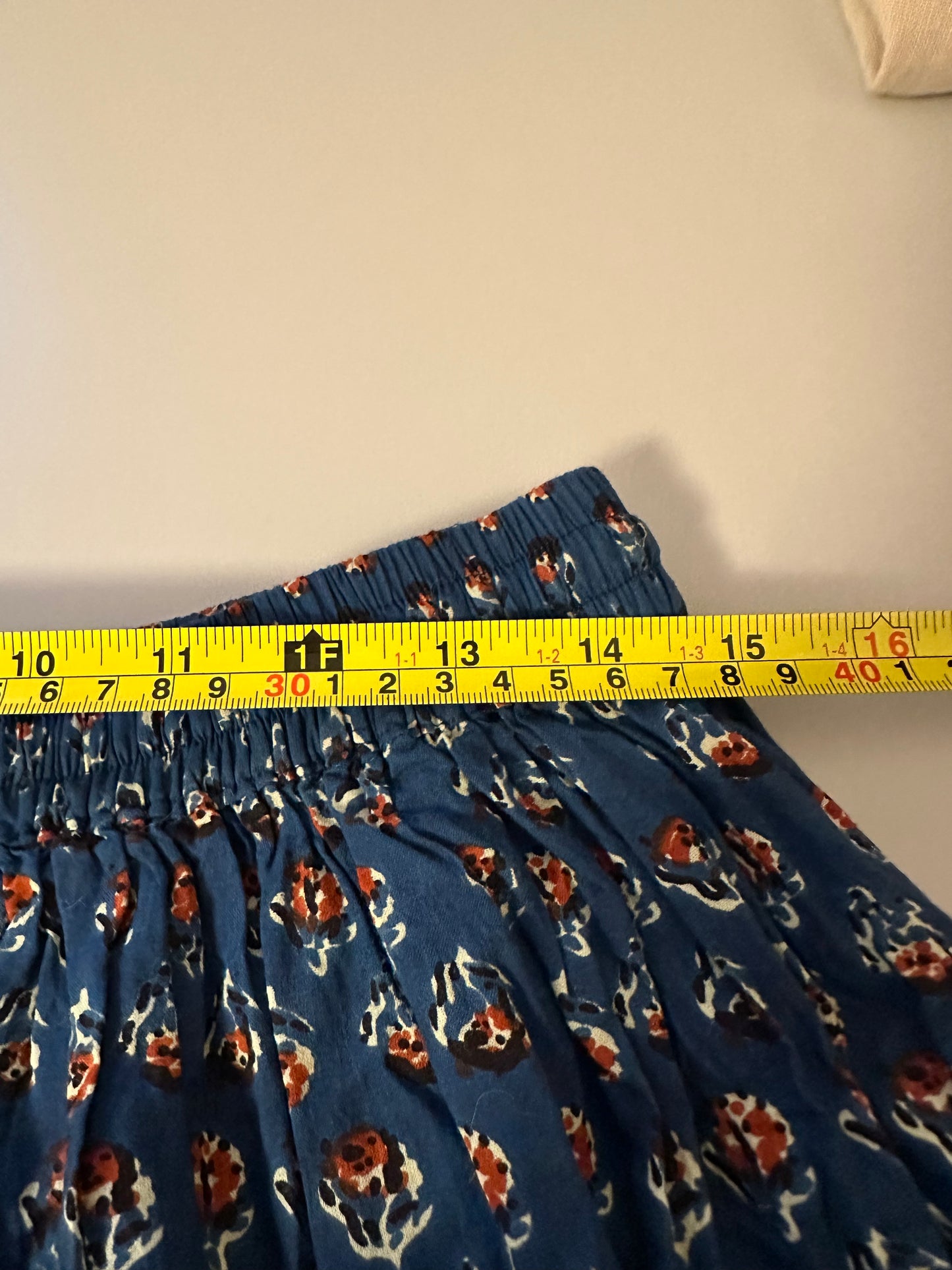The Little Bazaar Ruffle Floral Midi Skirt