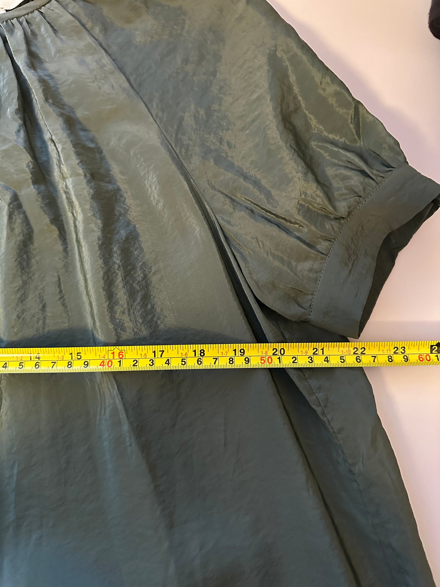 Caron Callahan Theos Green Bouncy Cupro Jumpsuit | Size Small