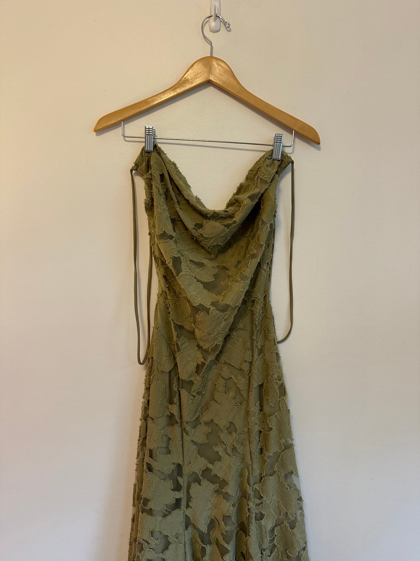 NWT Babyboo Francis Maxi Dress in Sage Green | Size Large