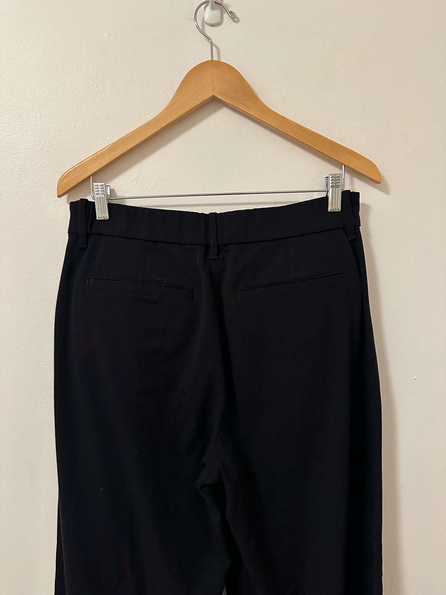 American Eagle Black Curvy Wide Leg Trousers | Size 8